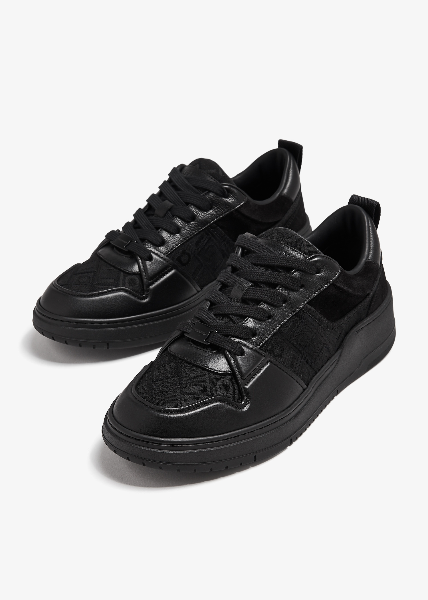 スニーカー FERRAGAMO DENNIS SNEAKERS Ferragamo Dennis Panelled Sneakers | Green | FARFETCH