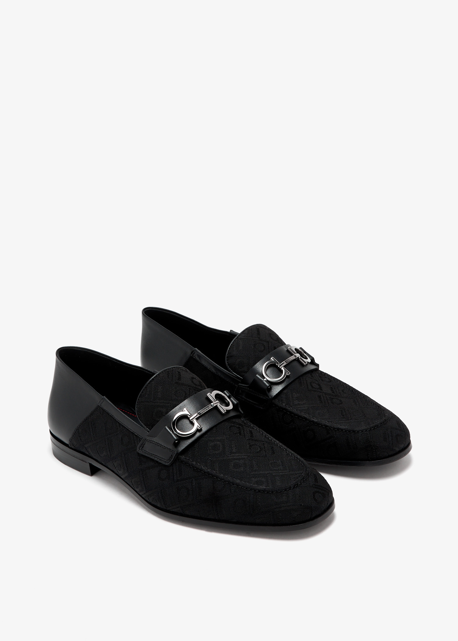 Ferragamo Gancini ornament loafers for Men - Black in UAE