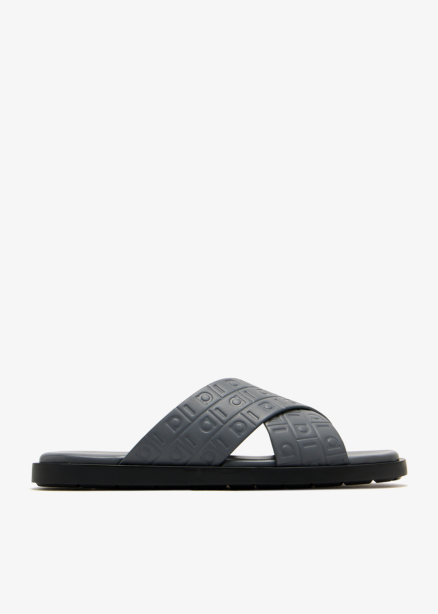 Ferragamo Brise Hug sandals for Men - Grey in UAE | Level Shoes