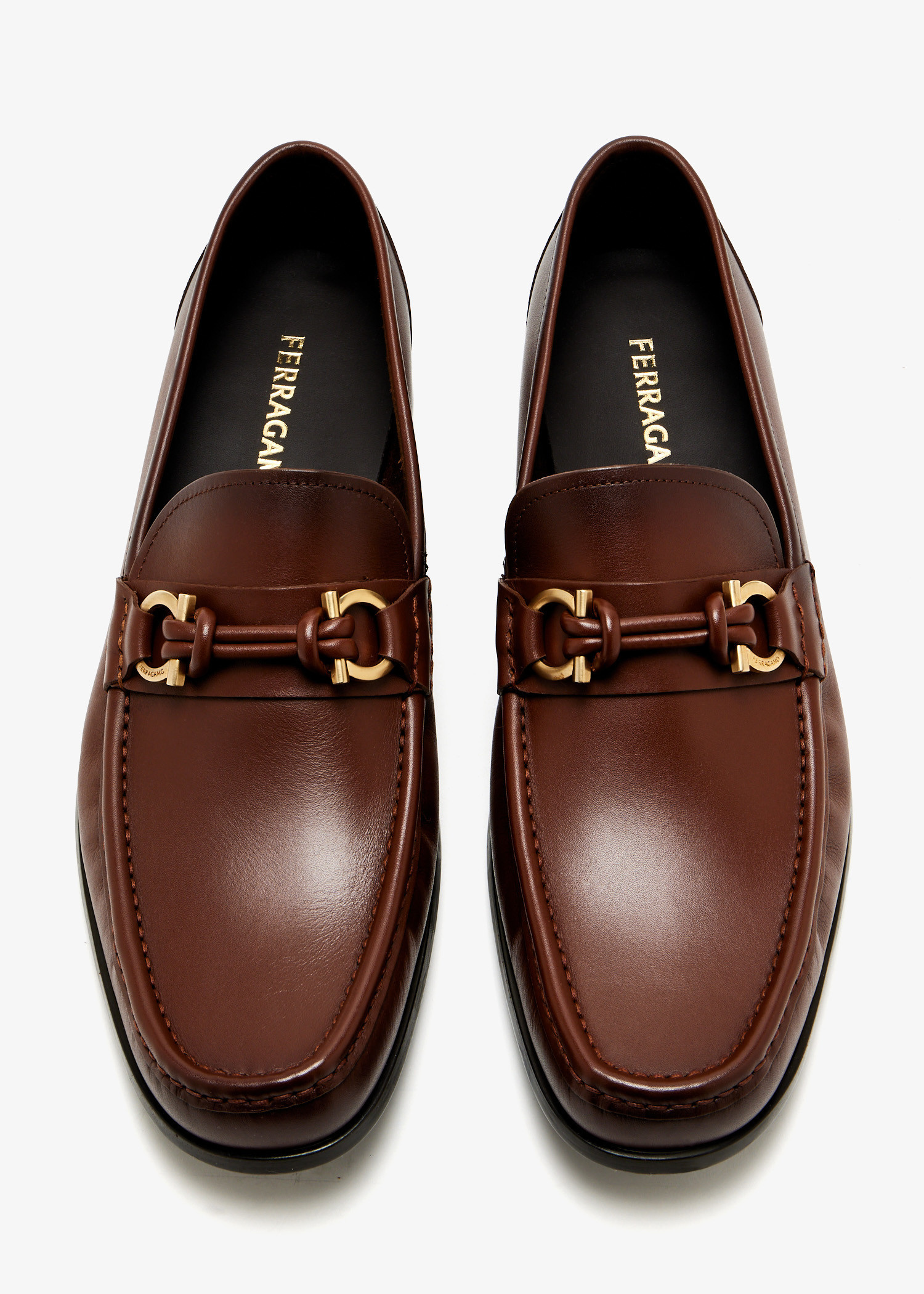 Ferragamo Gancini loafers for Men - Brown in USA | Level Shoes