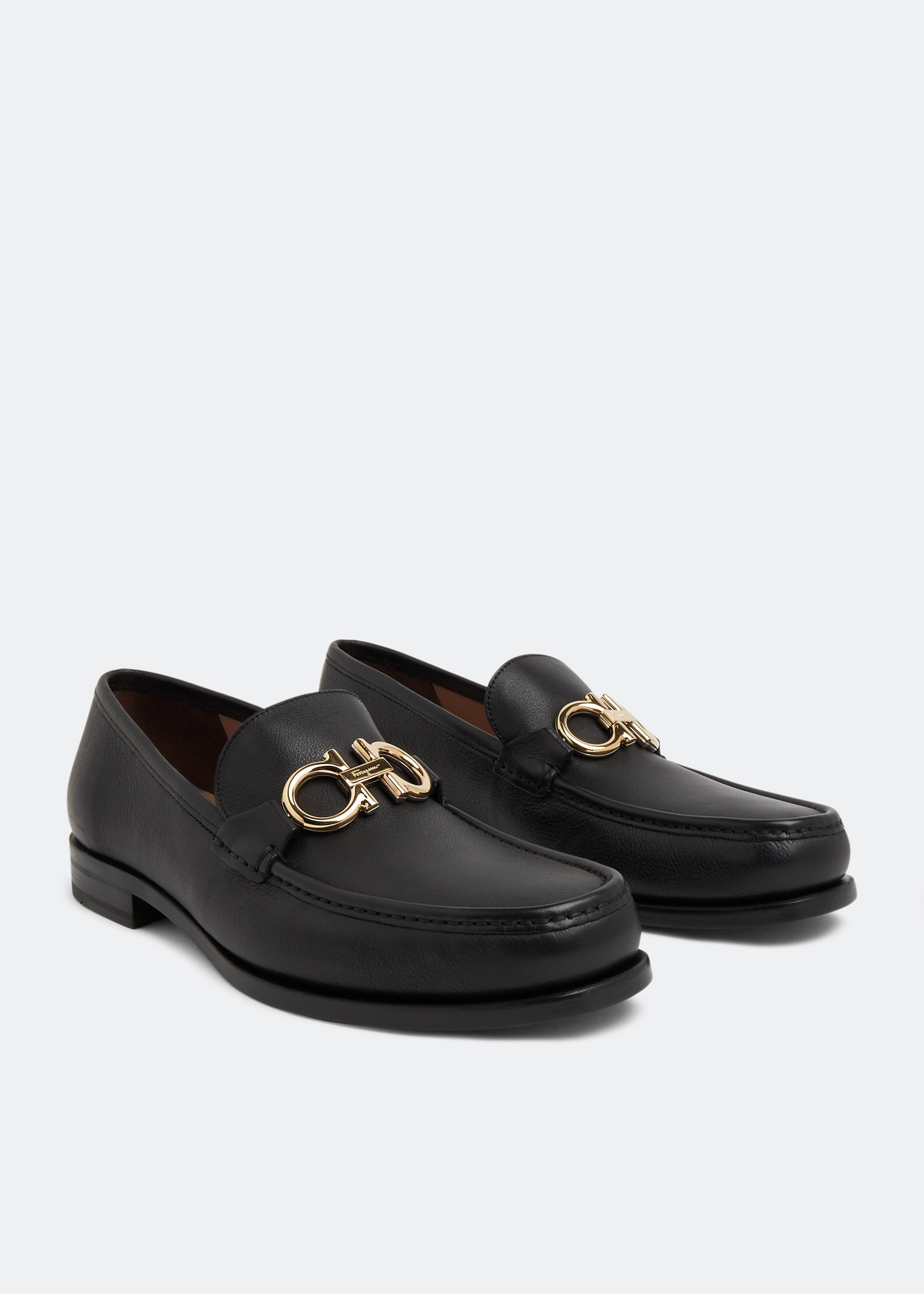 専用【新品】Salvatore Ferragamo ROLO Ferragamo Rolo Gancini moccasin loafers for Men - Black in