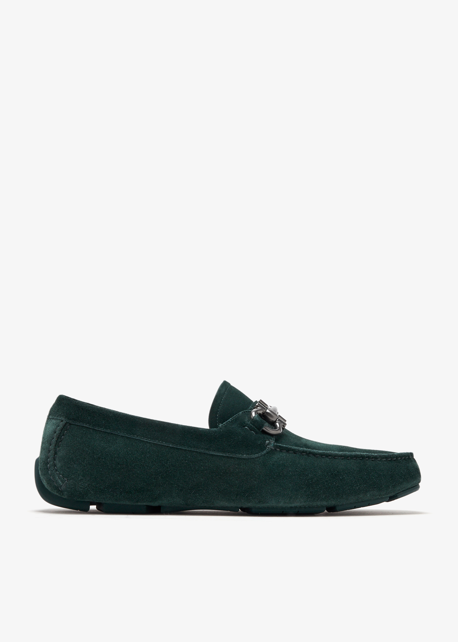 Ferragamo Gancini driving loafers for Men - Green in USA  display picture 2