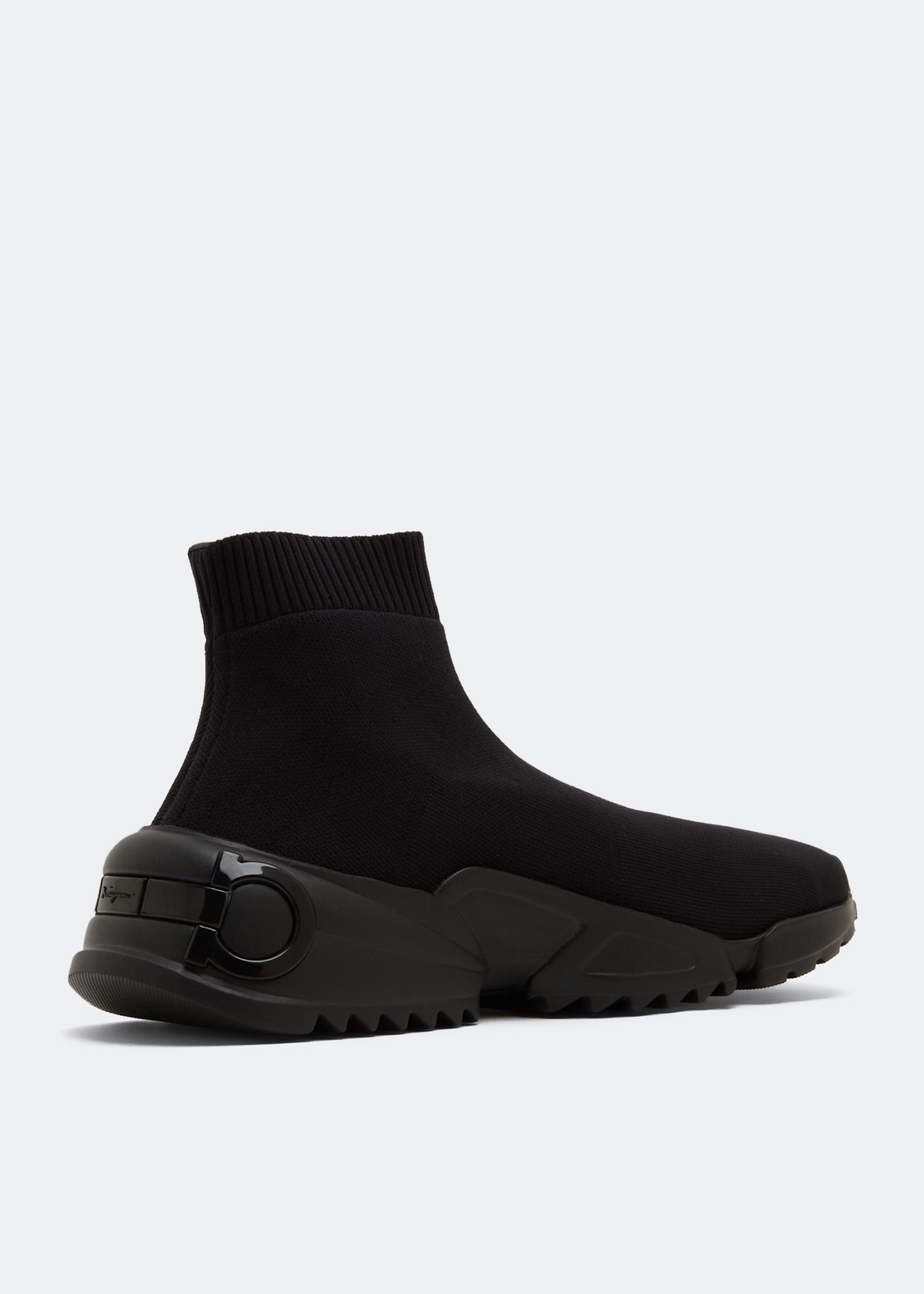 【FERRAGAMO】 Cosma Sock Sneakers Ferragamo Black Cosma Sock High-top Sneakers Woman | ModeSens