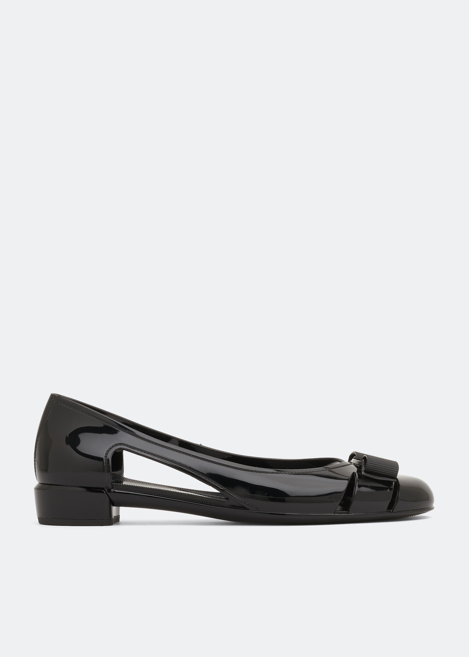Ferragamo Vara jelly ballet flats for Women - Black in USA | Level