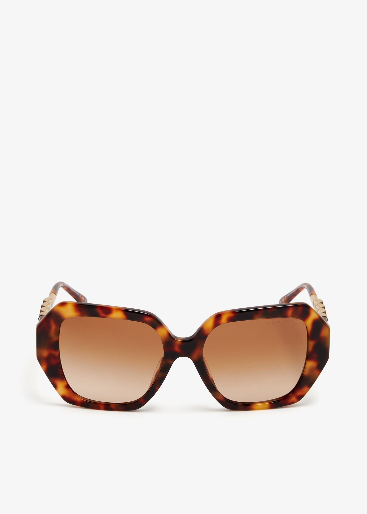 Michael Kors Brown Tortoise Shell With Gold-tone Sunglasses Excellent Condition Michael Kors 2170U | Eyeglass World main image 4