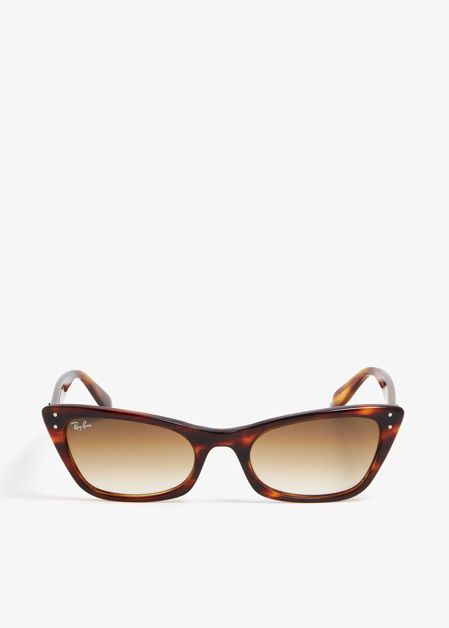 Ray-Ban Ladies Brown‎ Frames Lgt Brn Lenses Sunglasses w/ Case Ray-Ban RB1969 Rectangle gold frame with brown gradient  main image 2