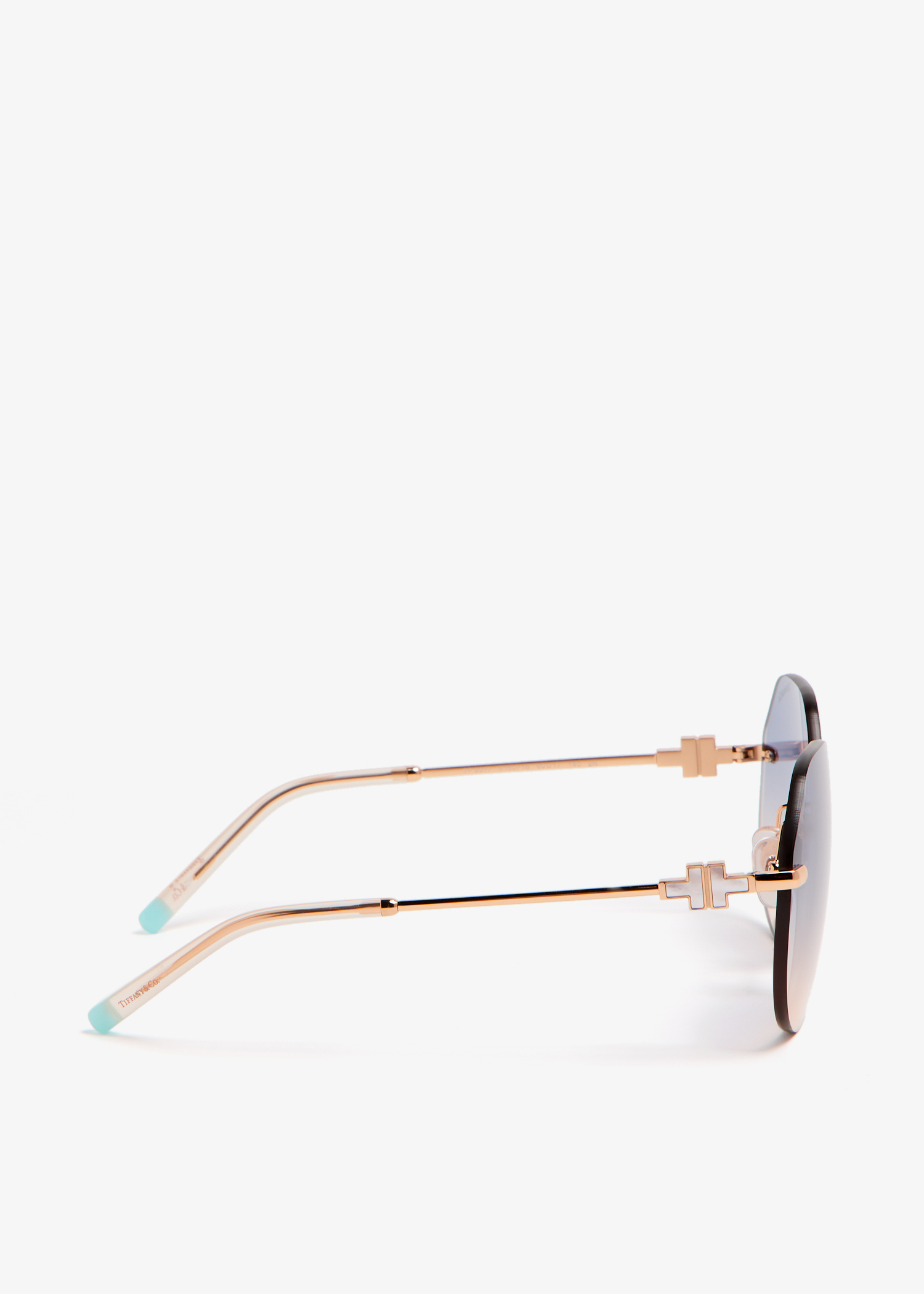 Tiffany & Co. Tiffany T Hexagonal sunglasses for Women - Gold in