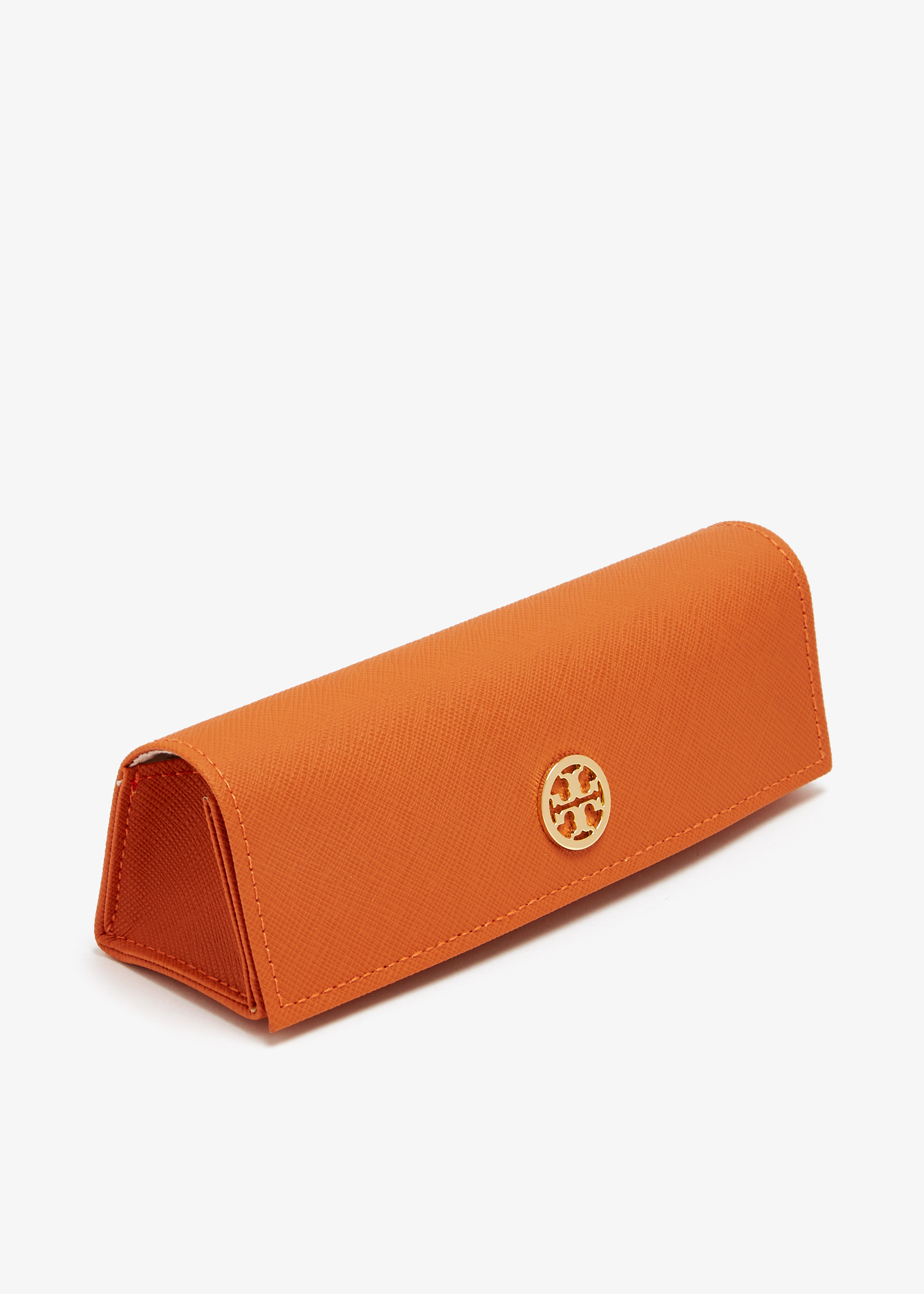 Tory Burch Orange Leather Fold Over Sunglasses Case Tory Burch TY6070 Brown , Gold , Pink main image 2