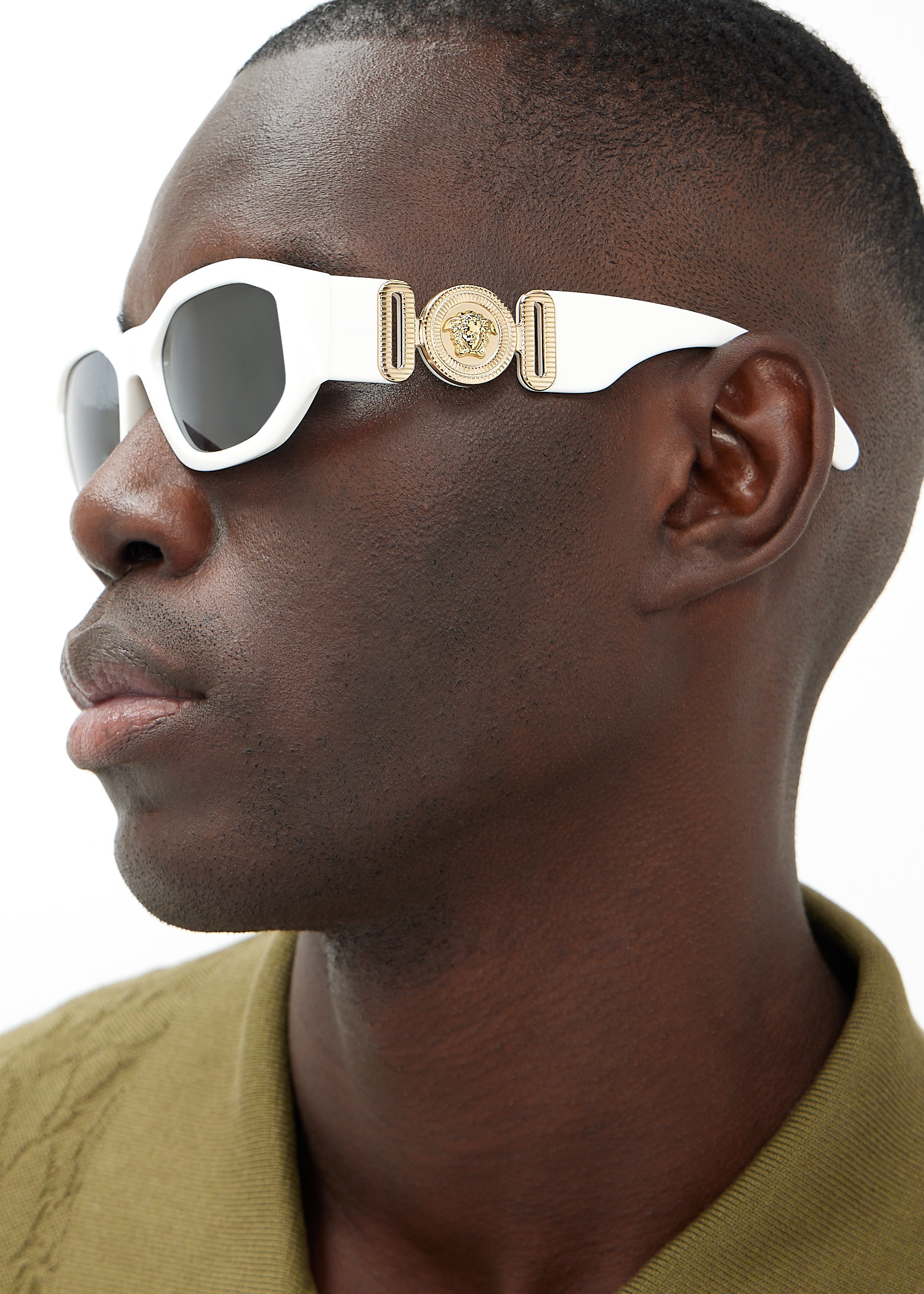 Versace Medusa Biggie sunglasses for Men - White in Qatar