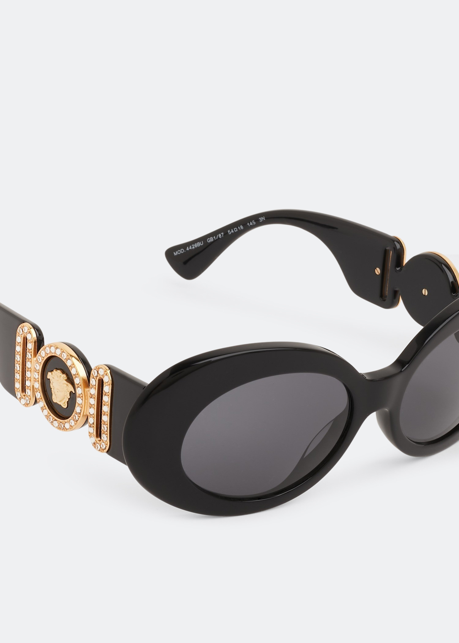 Versace Medusa Biggie Oval sunglasses for Women - Black in  display picture 3