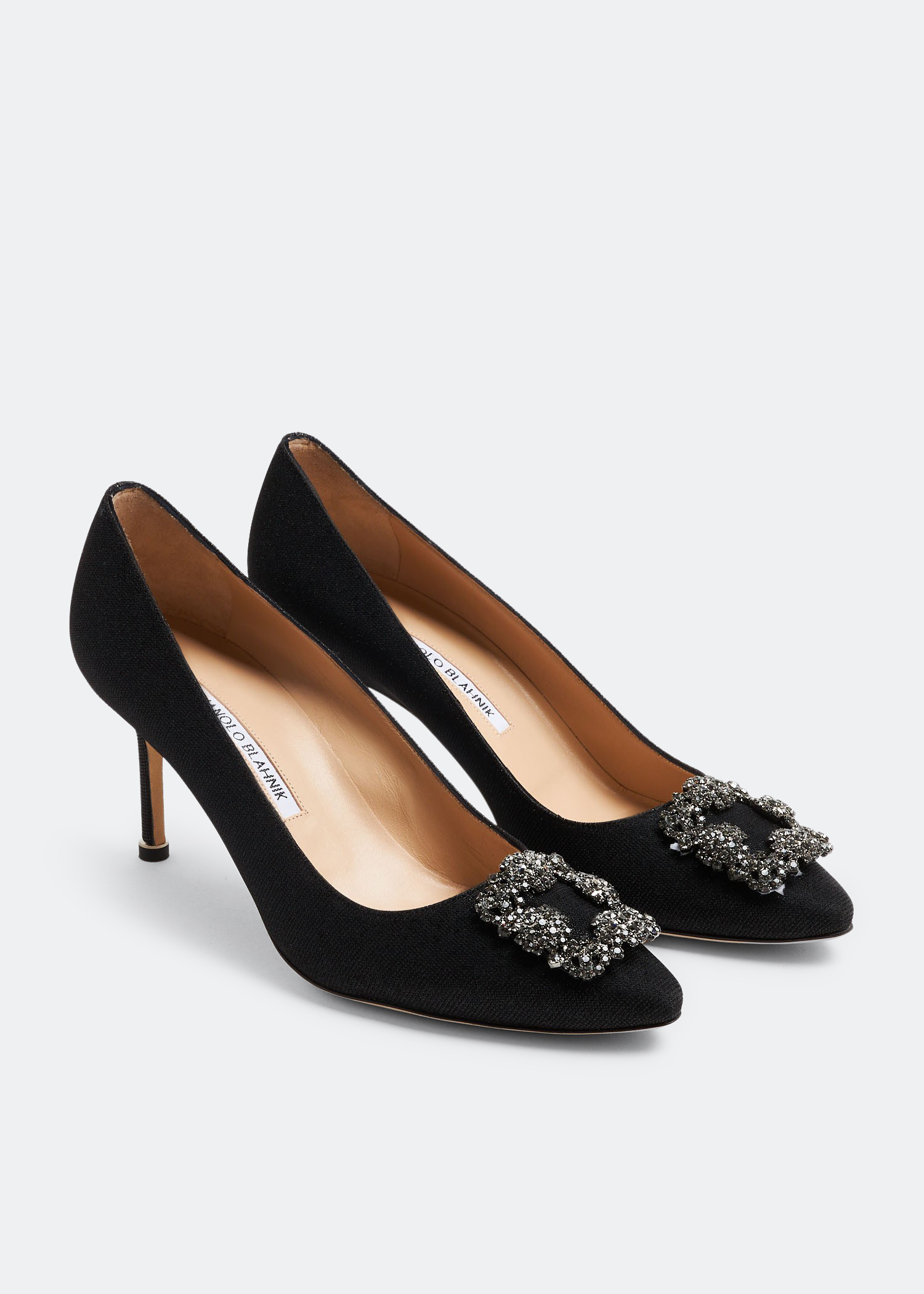 最終値下げ！MANOLO BLAHNIK x DrawerOLARANA Manolo Blahnik Hangisi satin pumps for Women - Black in
