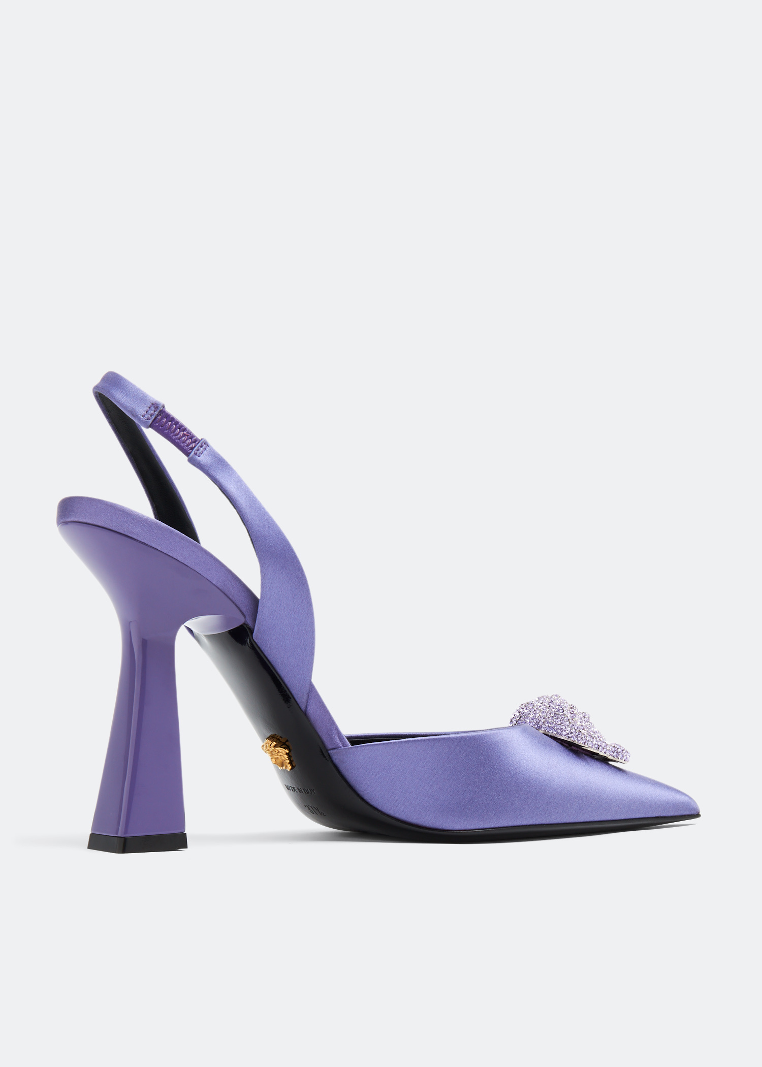 Versace La Medusa slingback 尖头鞋女士- 紫色| Level Shoes