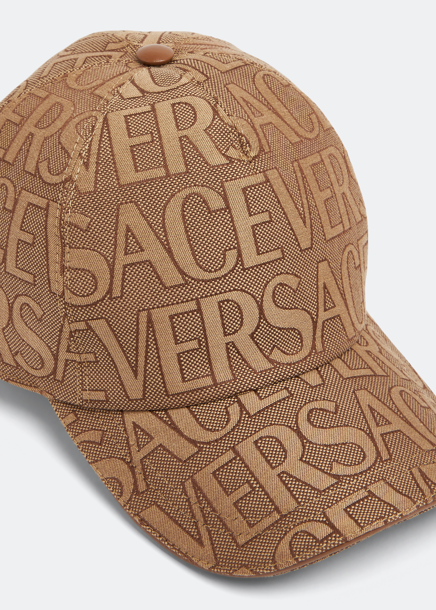0*9様 Versace メデューサ メッシュキャップ ブラウン Versace Versace Allover cap for Men - Printed in USA | Level Shoes
