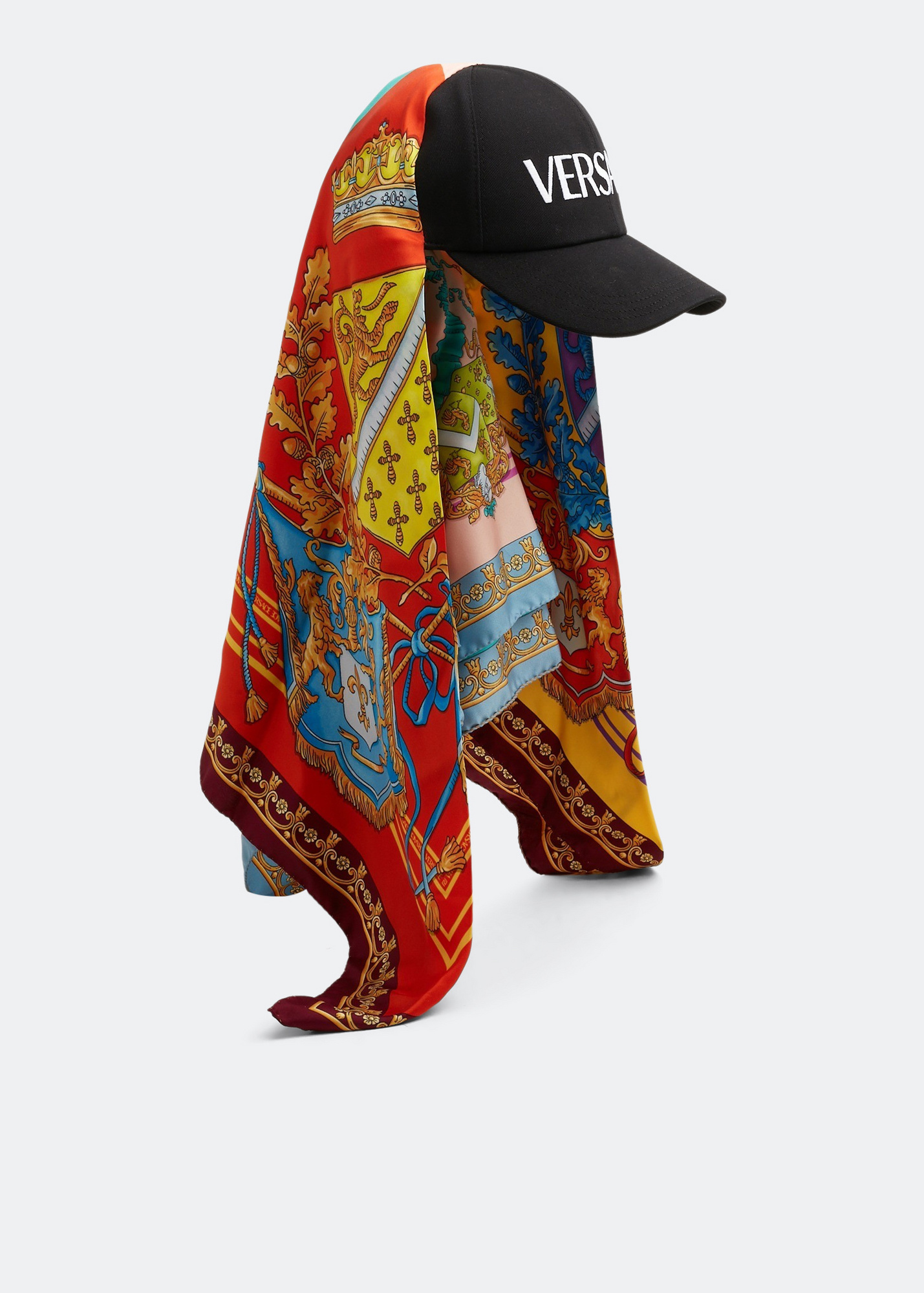 Versace Multi-Color Baseball Hat Cap Size 60 Versace Multi-Color Logo Print Baseball Cap Hat size 58 | eBay main image 2