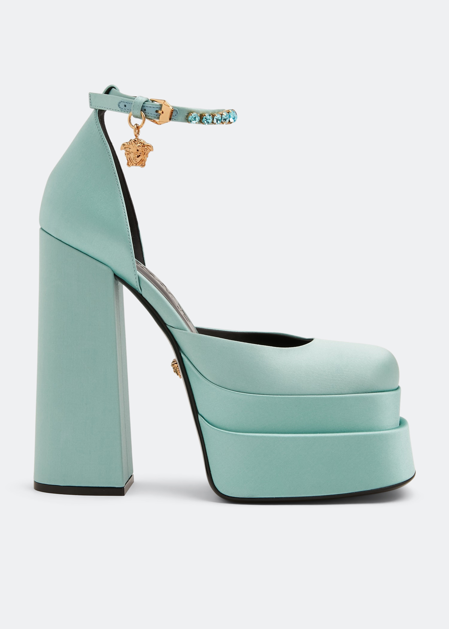 Versace Medusa Aevitas platform pumps for Women - Blue in