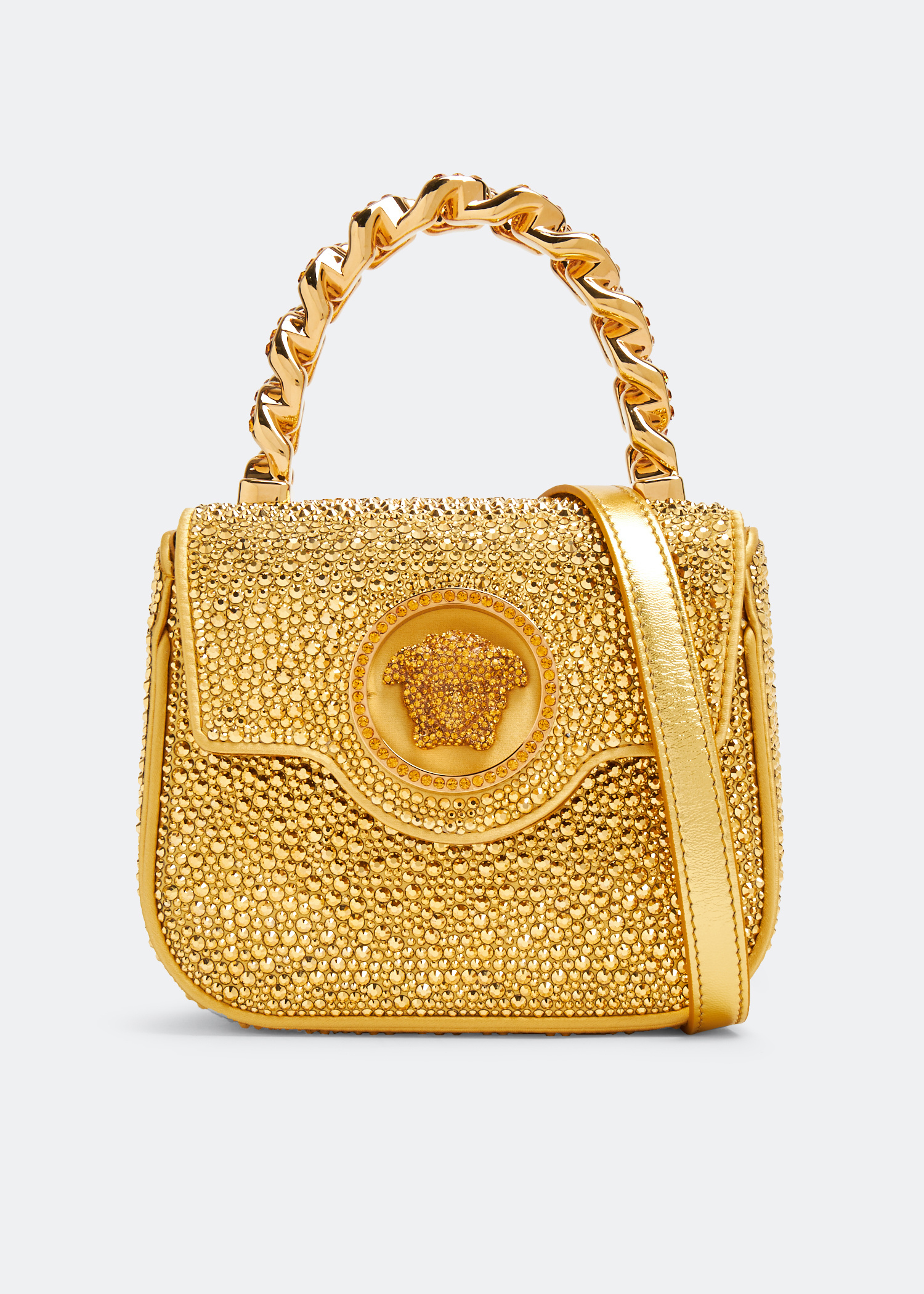 Versace La Medusa mini top handle bag for Women - Gold in USA