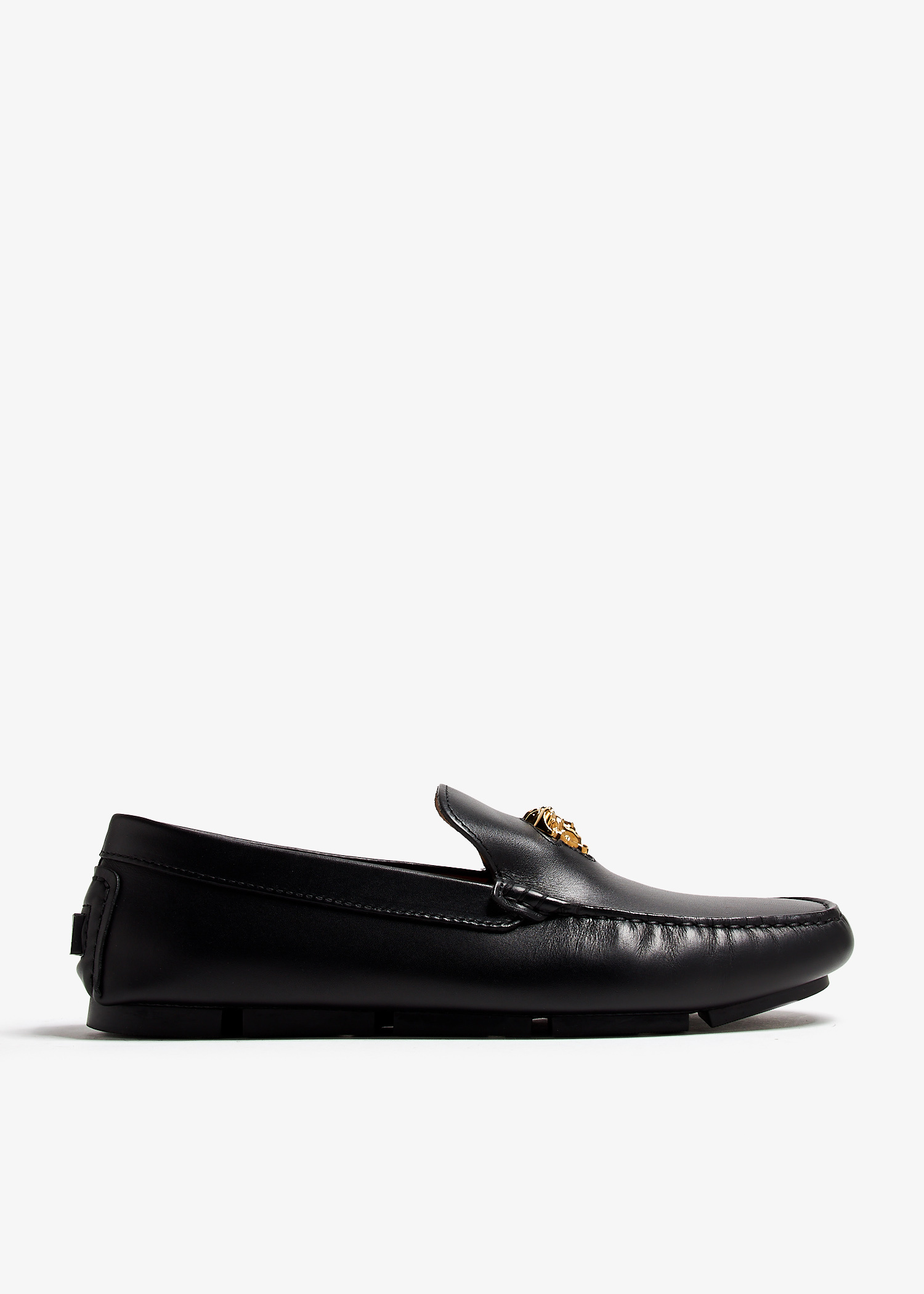 Versace Medusa driver loafers for Men - Black in USA | Level 