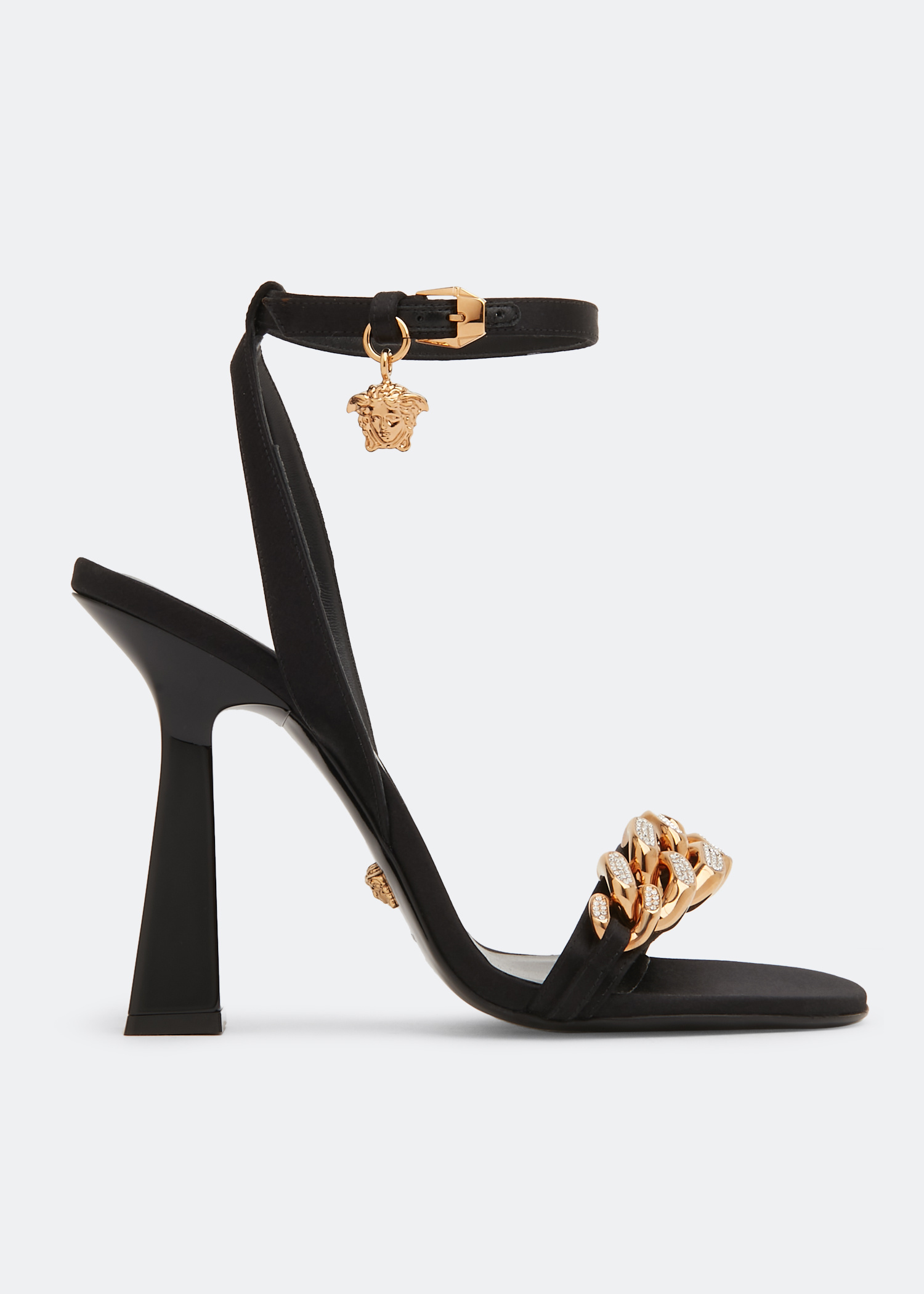 Versace Medusa Chain sandals for Women - Black in UAE Versace Medusa Chain sandals for Women - Black in UAE