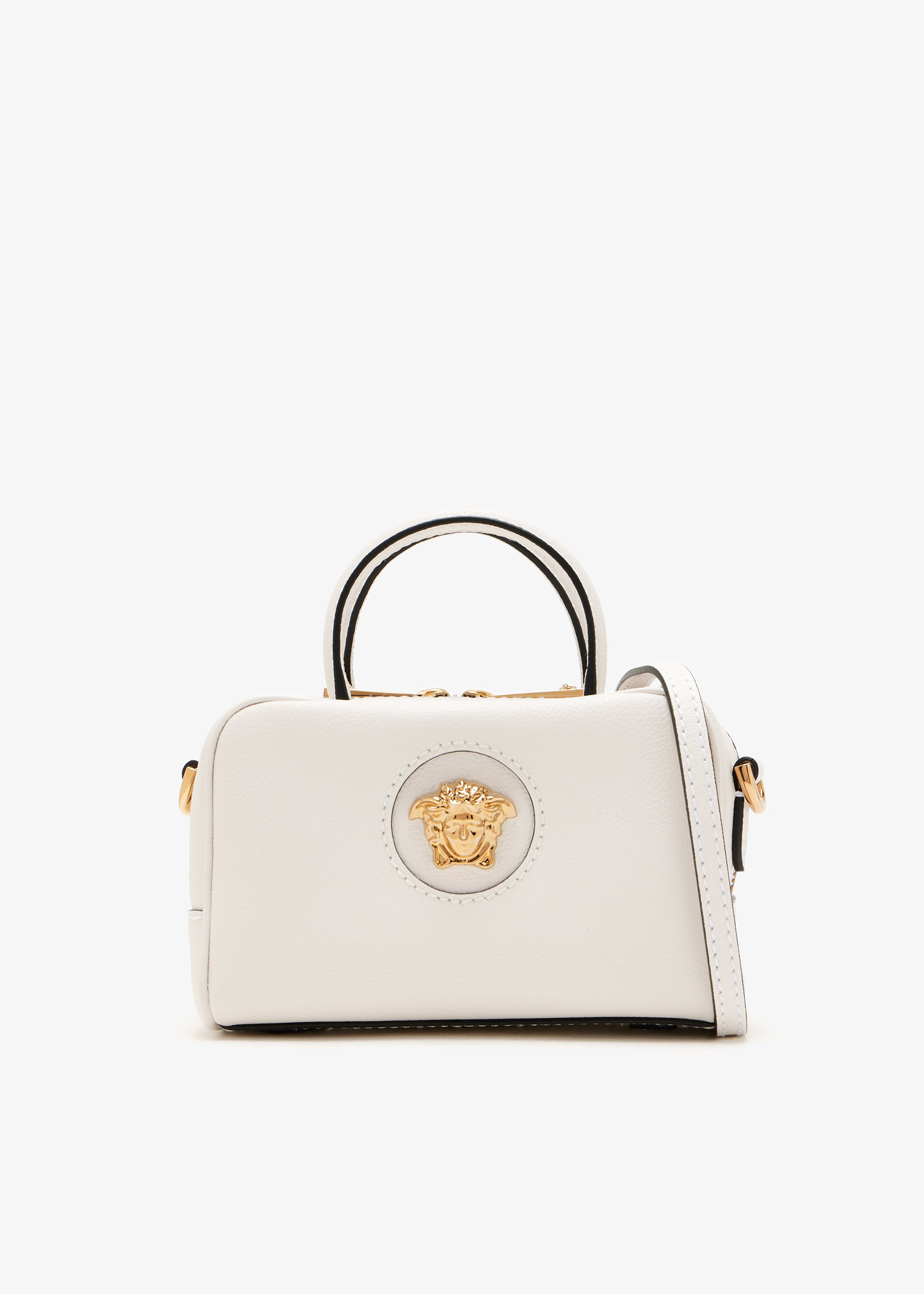 Versace La Medusa Mini Boston bag for Women - White in USA | Level