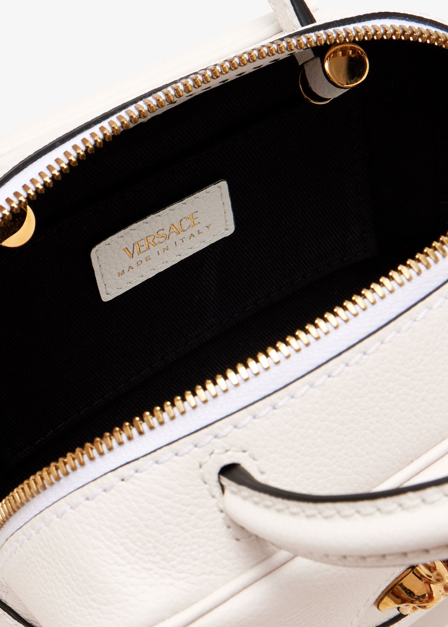 Versace La Medusa Mini Boston bag for Women - White in USA | Level
