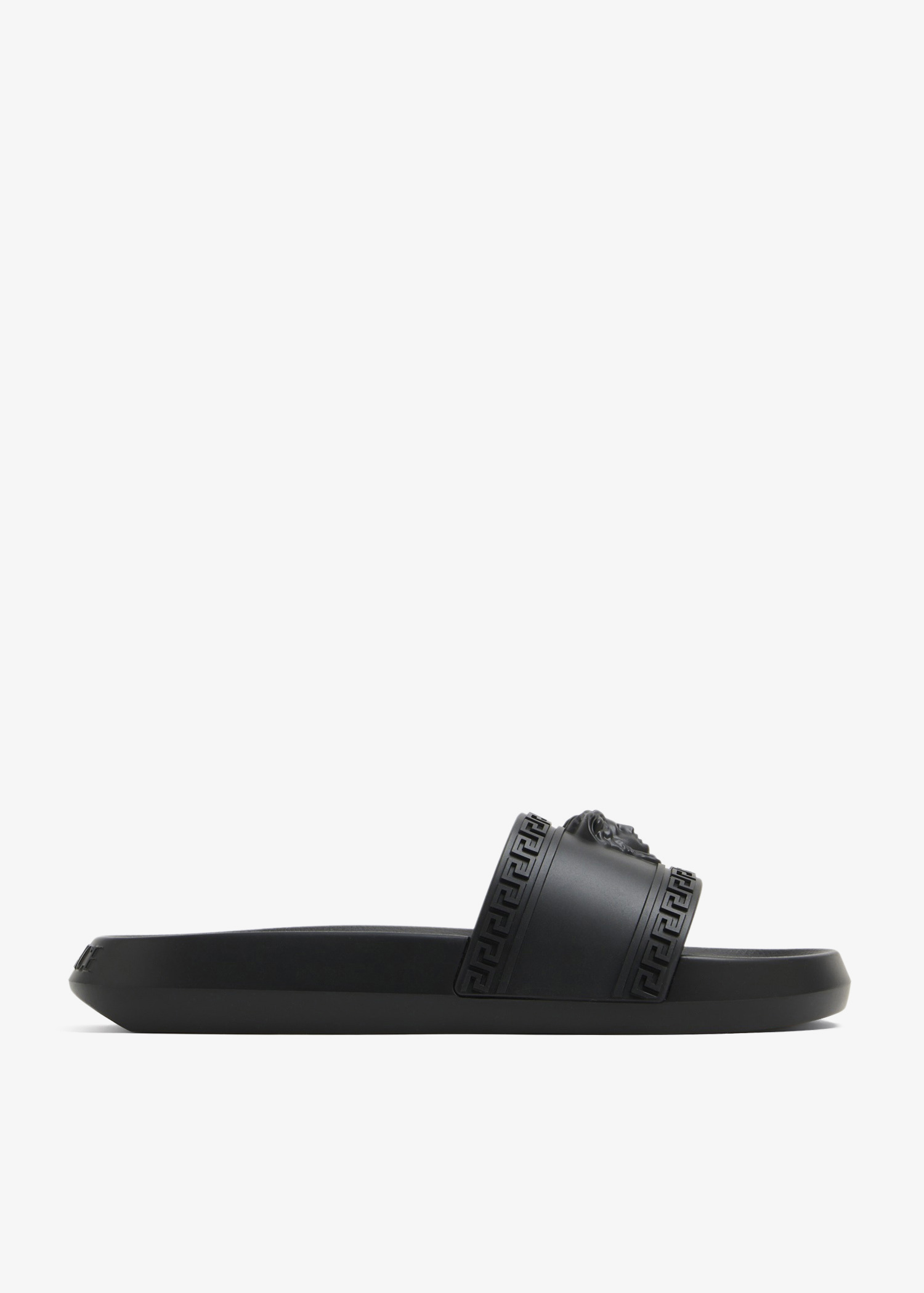 Versace La Medusa rubber slides for Men - Black in UAE