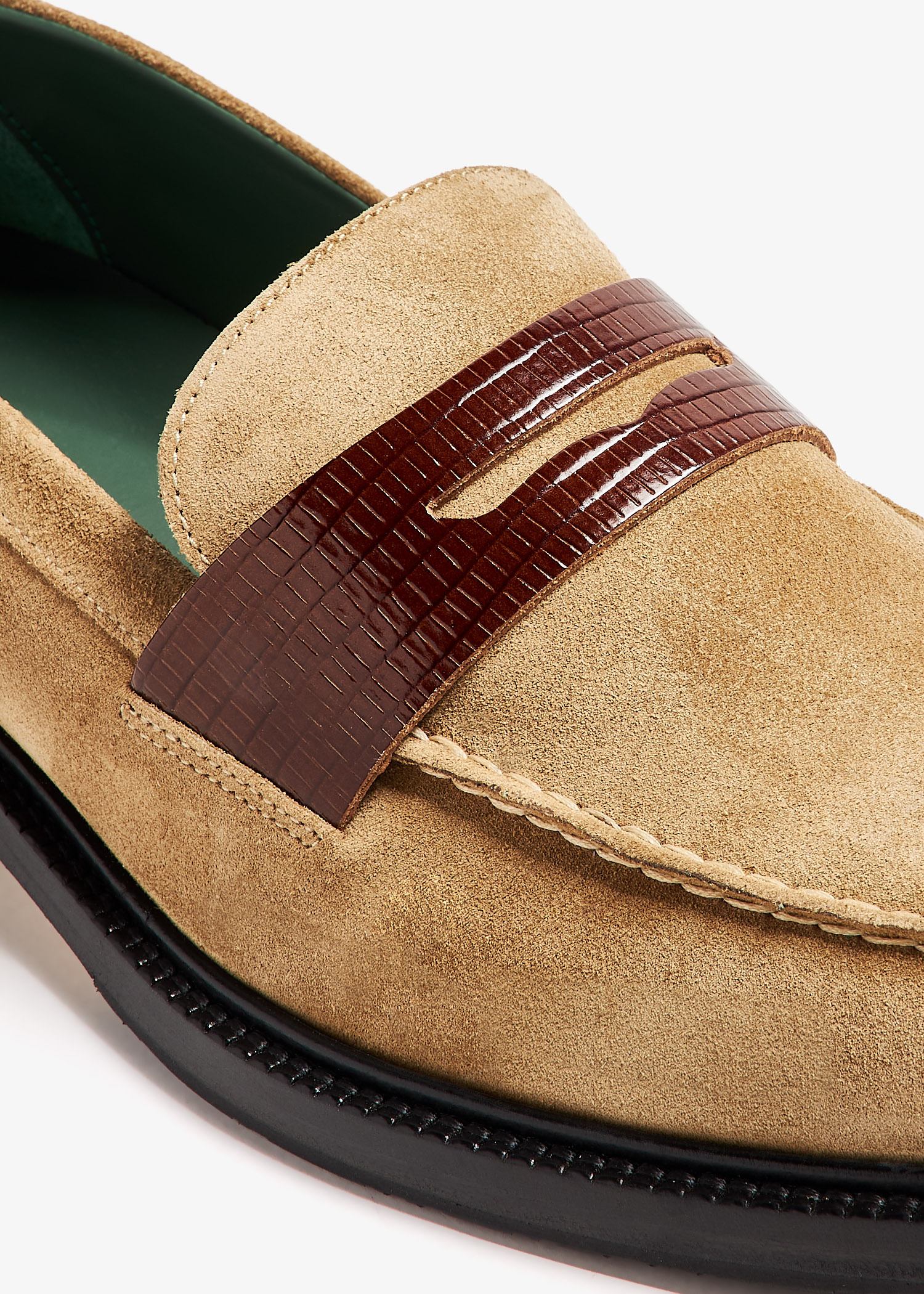 VINNY's Townee two-tone penny loafers for Men - Brown in UAE