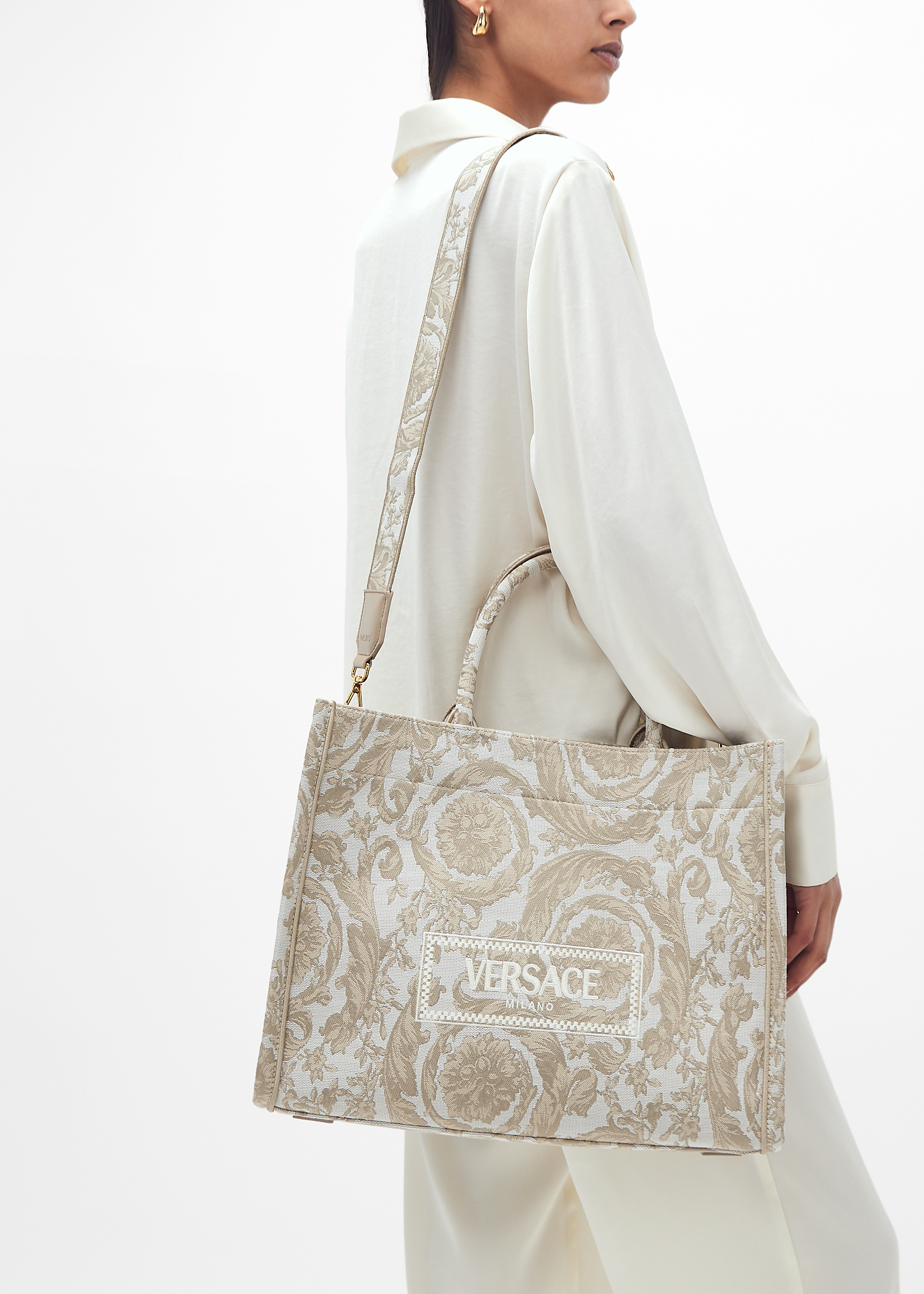 Versace Barocco Athena tote bag for Women - Beige in UAE