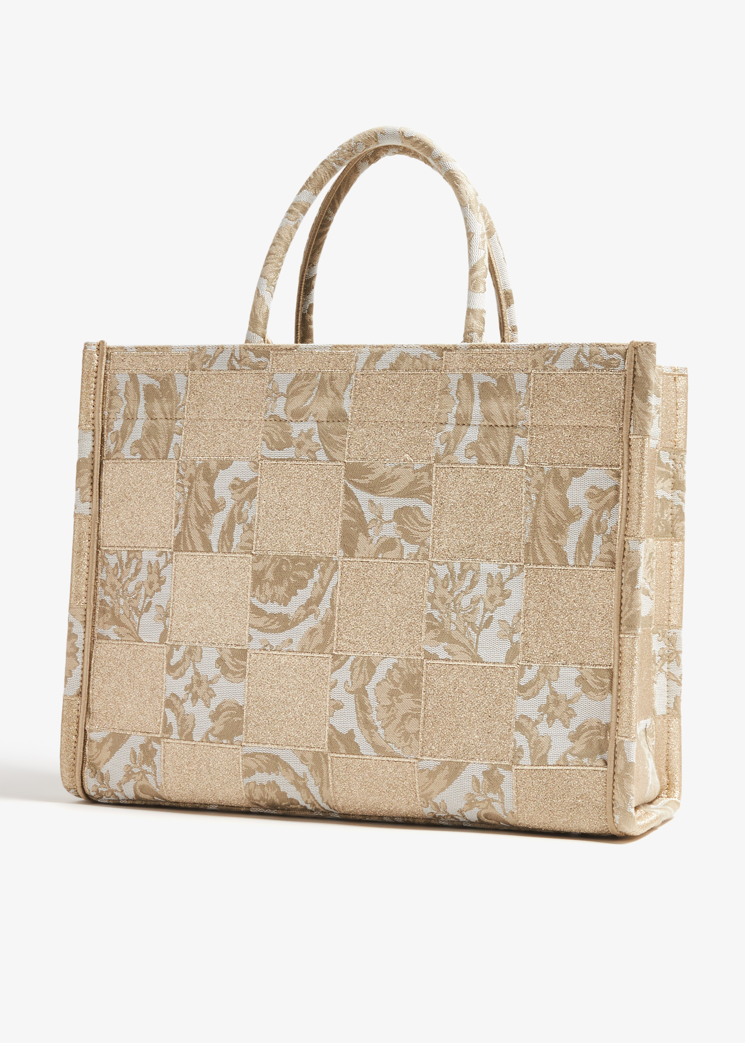 トートバッグ VERSACE Women Bags 1011564 1A097412KF4V Beige La Medusa Canvas Large Tote Bag Beige | VERSACE US