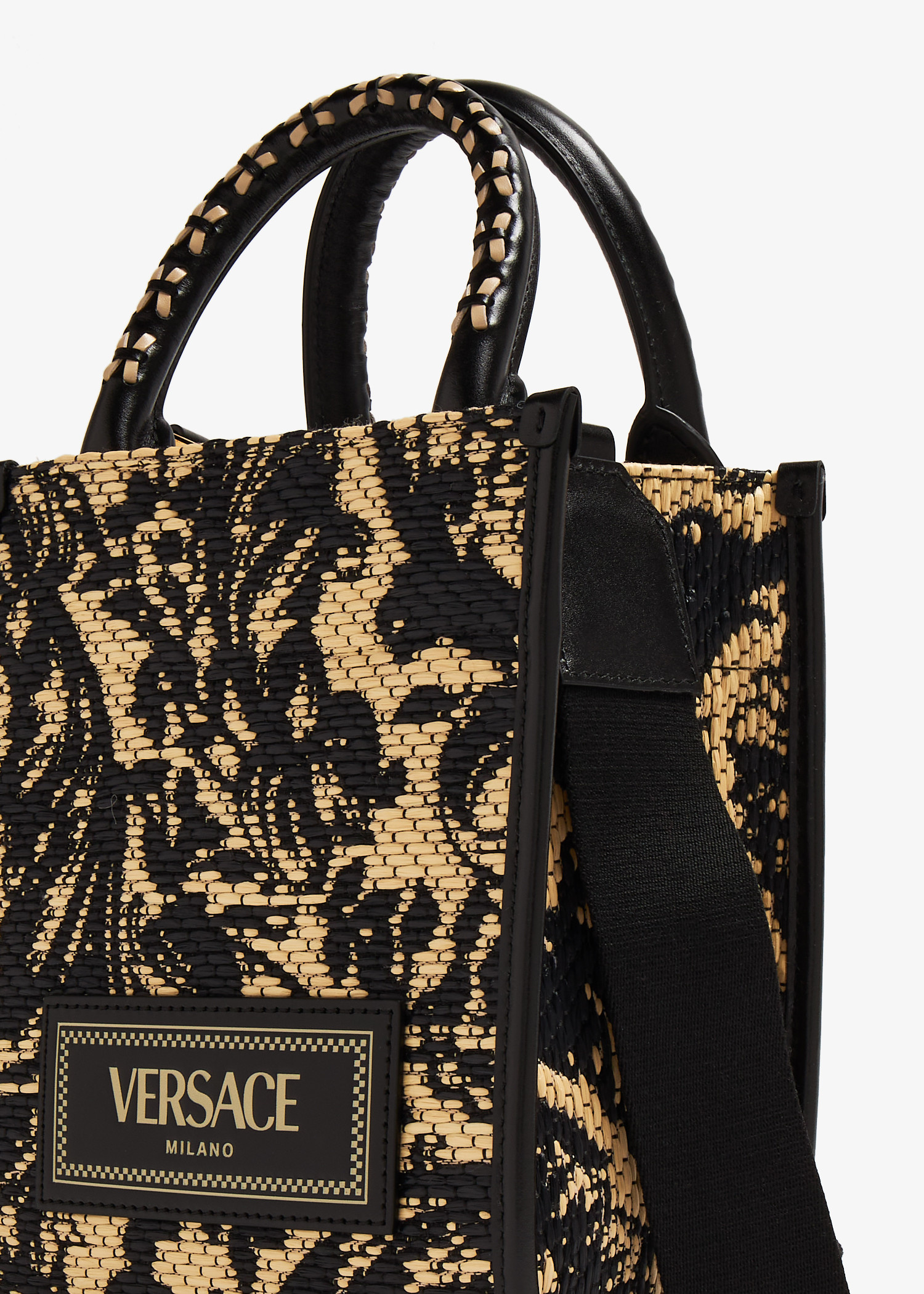 Versace Barocco Athena mini tote bag for Men - Black in UAE
