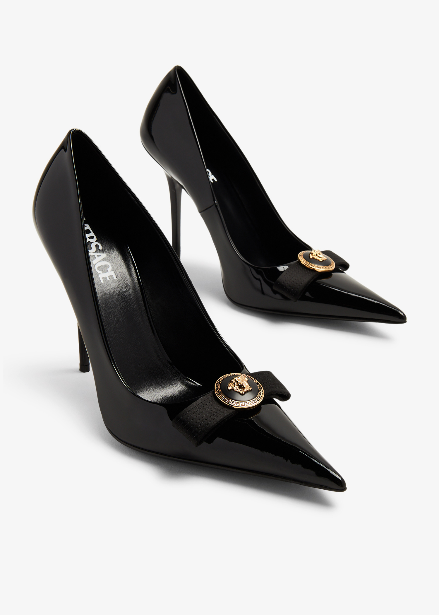 Versace La Medusa pumps for Women - Black in USA | Level Shoes
