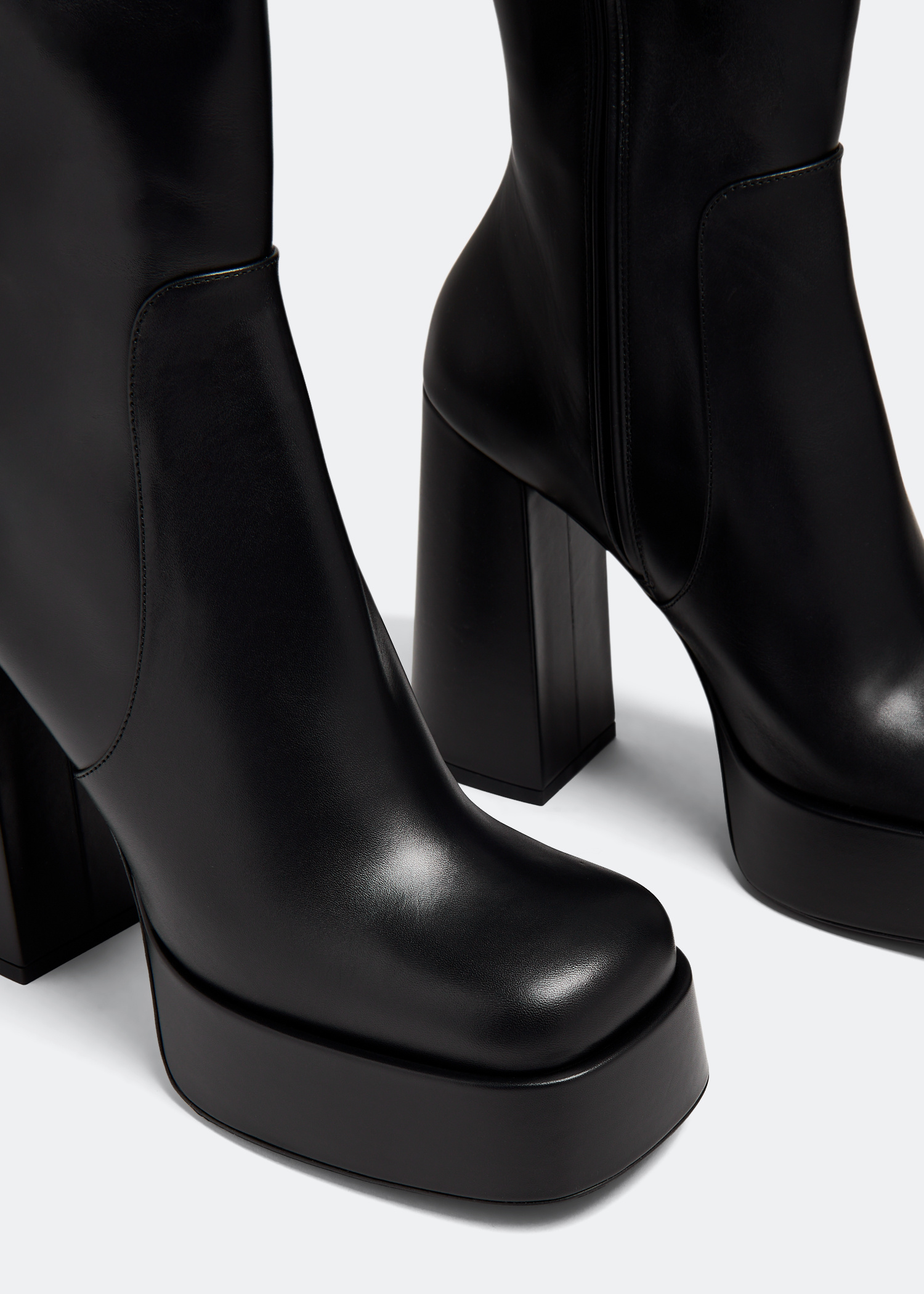 ミドルブーツ VERSACE Women Boots 1012580 DVT2P 1B00V Versace Leather boots - Black - Women | 1012580DVT2P1B00V