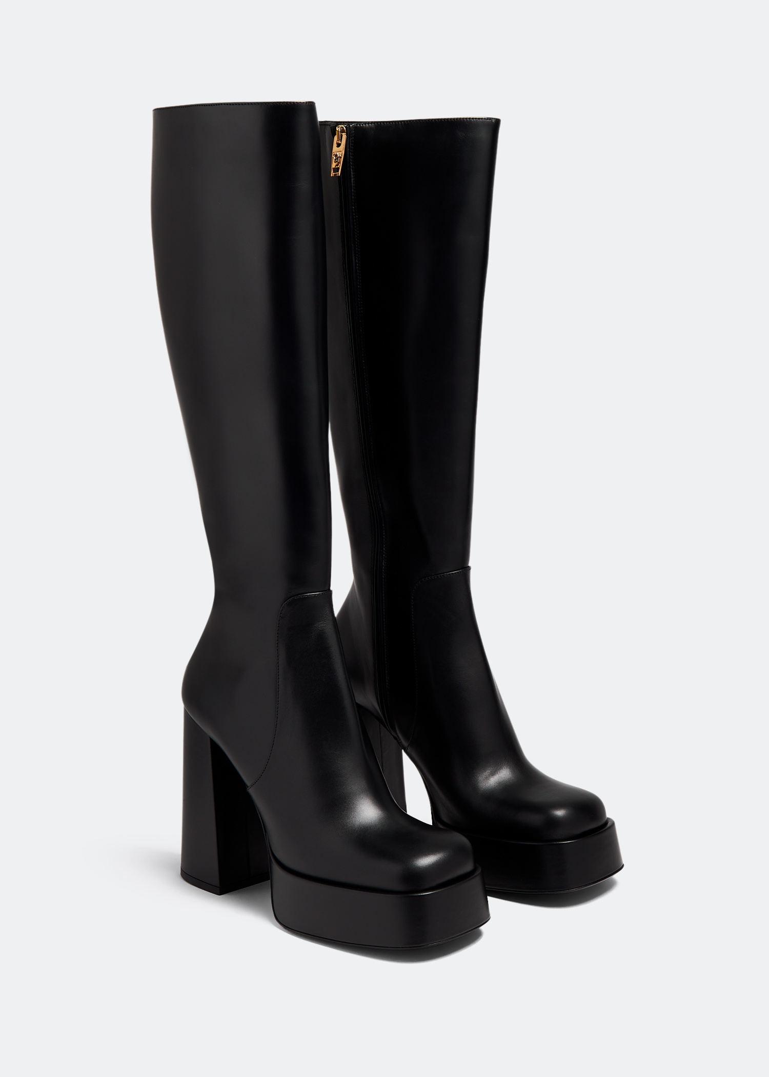 Versace Aevitas platform boots for Women - Black in USA | Level Shoes