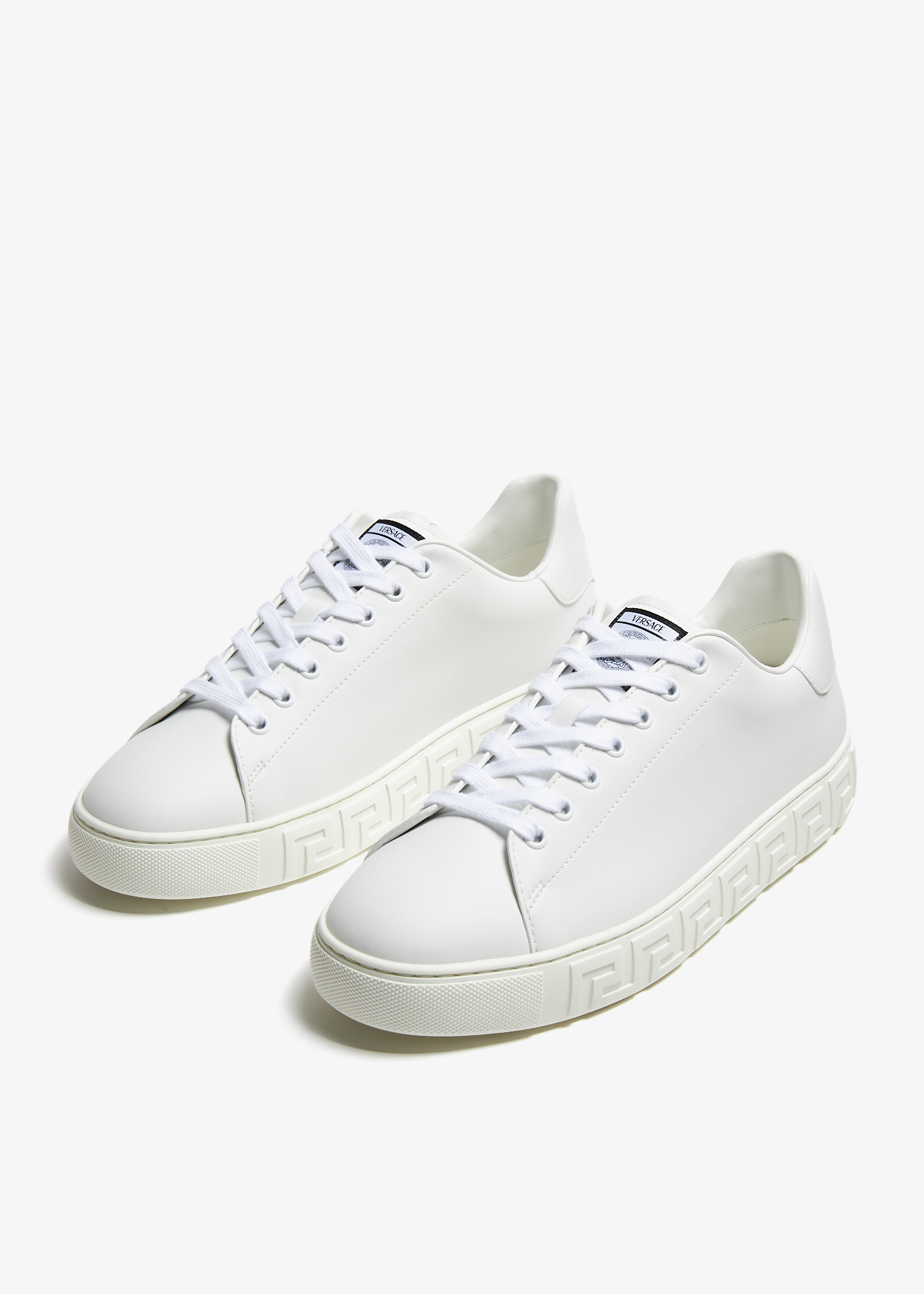 Versace Greca sneakers for Women - White in UAE | Level Shoes Versace Greca sneakers for Women - White in UAE | Level Shoes