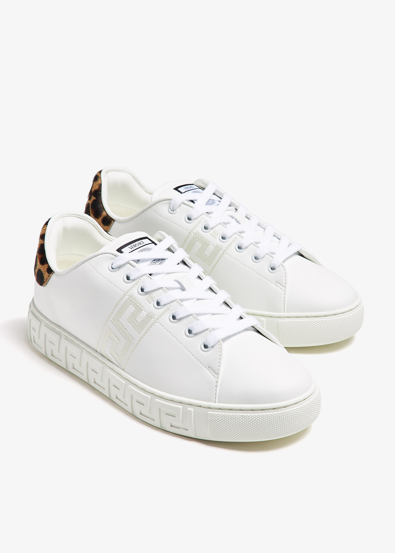 Versace Greca sneakers for Women - White in UAE | Level Shoes