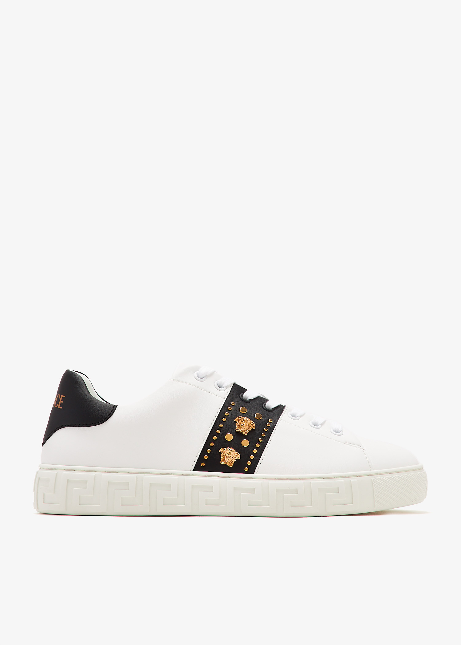 Versace Greca studded sneakers for Women - White in UAE