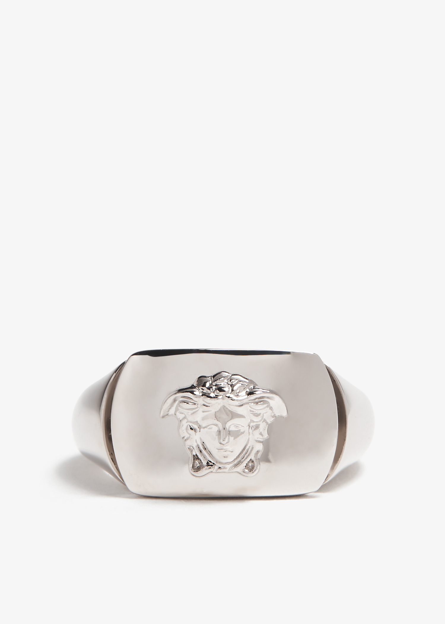 Versace Medusa ring for Men - Silver in UAE | Level Shoes