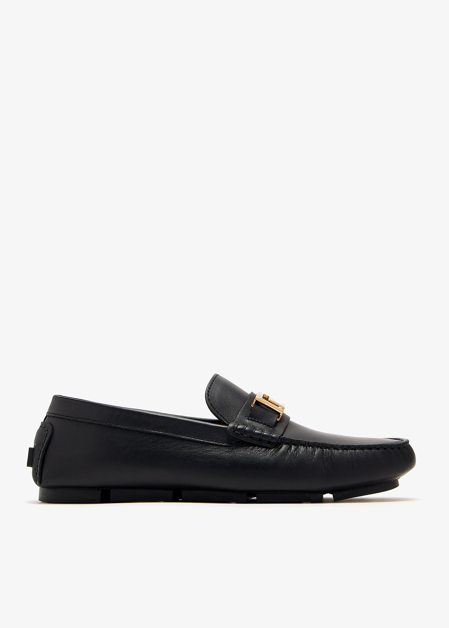 Versace Greca driver loafers for Men - Black in KSA | Level  display picture 1