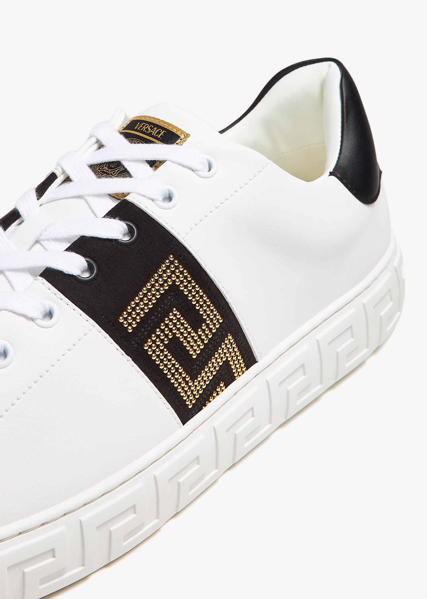 Versace Greca studded sneakers for Men - White in UAE