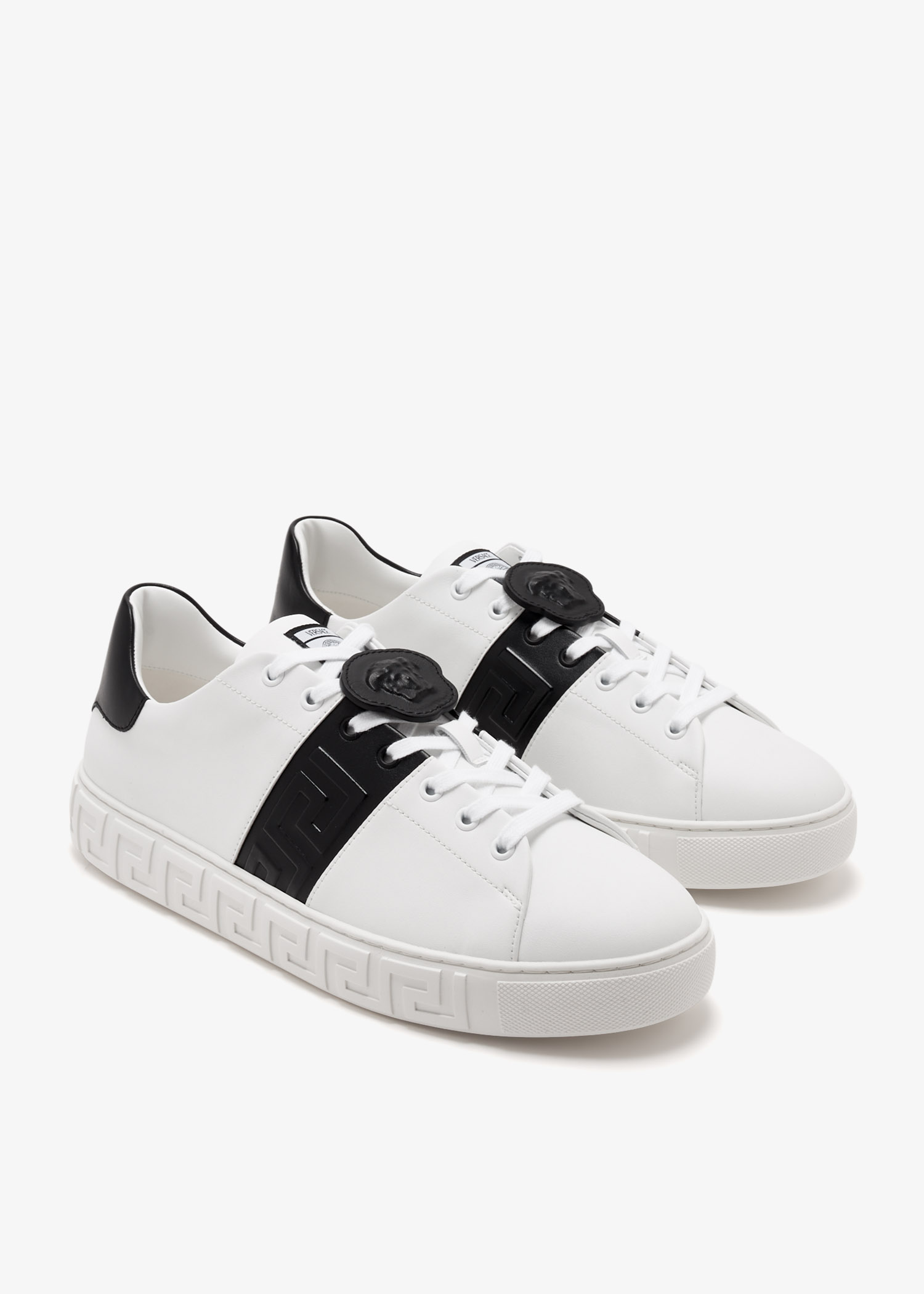 Versace Greca sneakers for Men - White in UAE | Level Shoes Versace Greca sneakers for Men - White in UAE | Level Shoes
