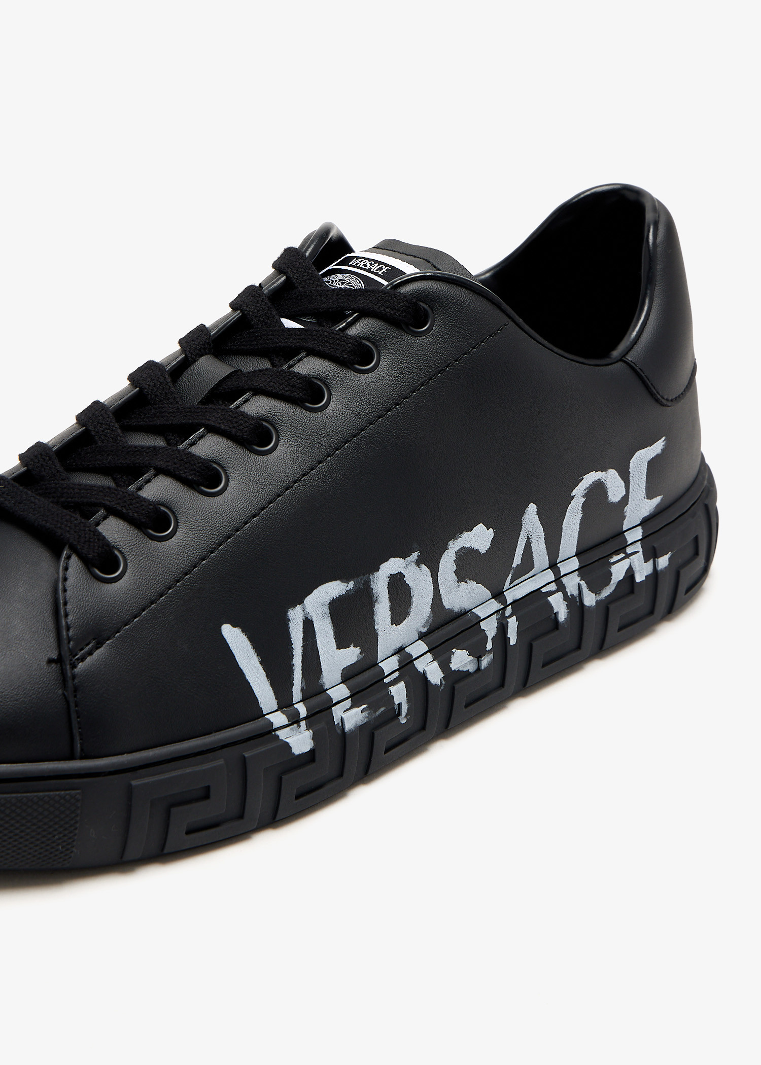 Versace Logo Greca sneakers for Men - Black in USA | Level Shoes
