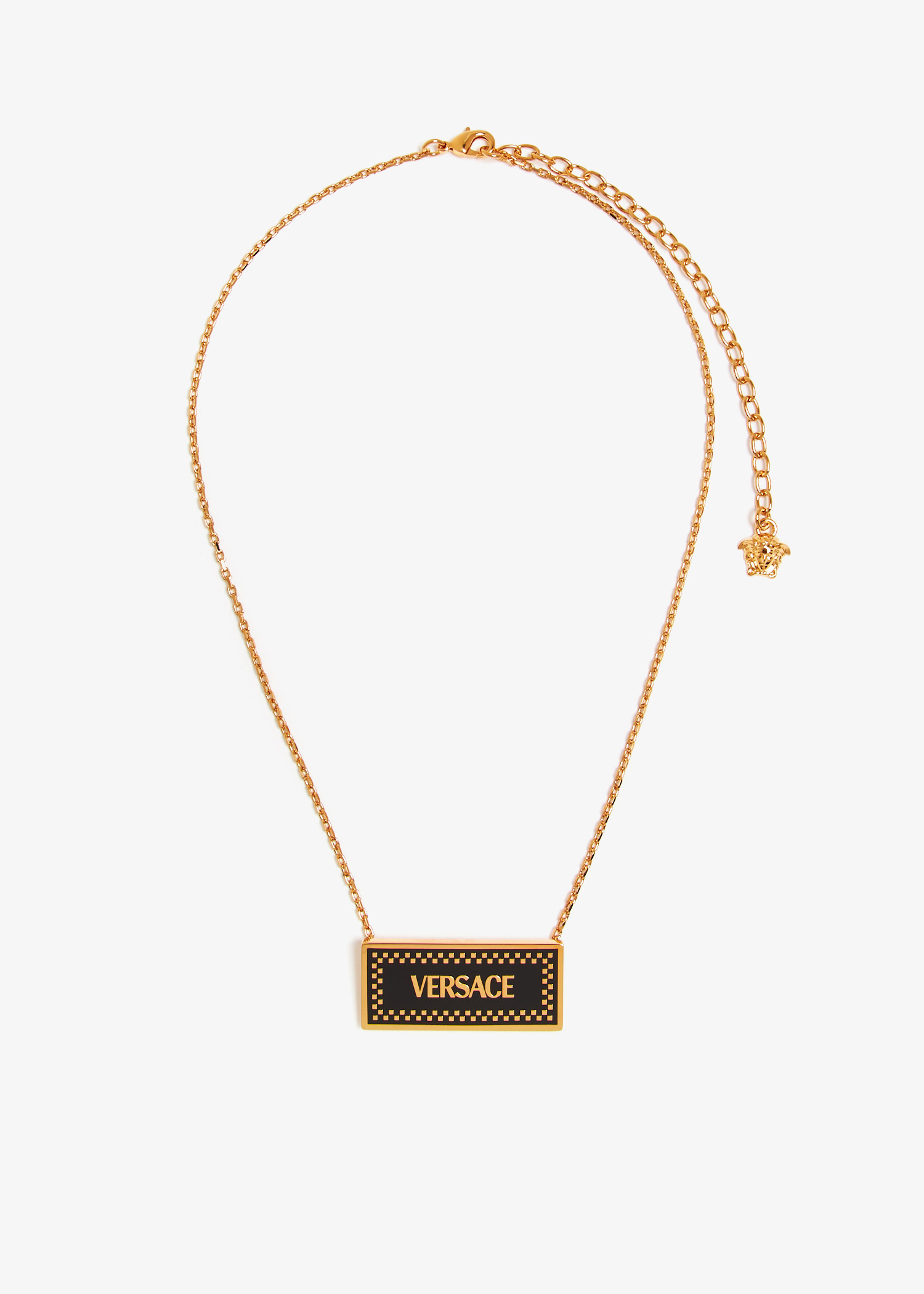 【関税＆送料込み】Versace llic Necklace With Logo Lett 関税＆送料込み】Versace llic Necklace With Logo Lett NEW 0
