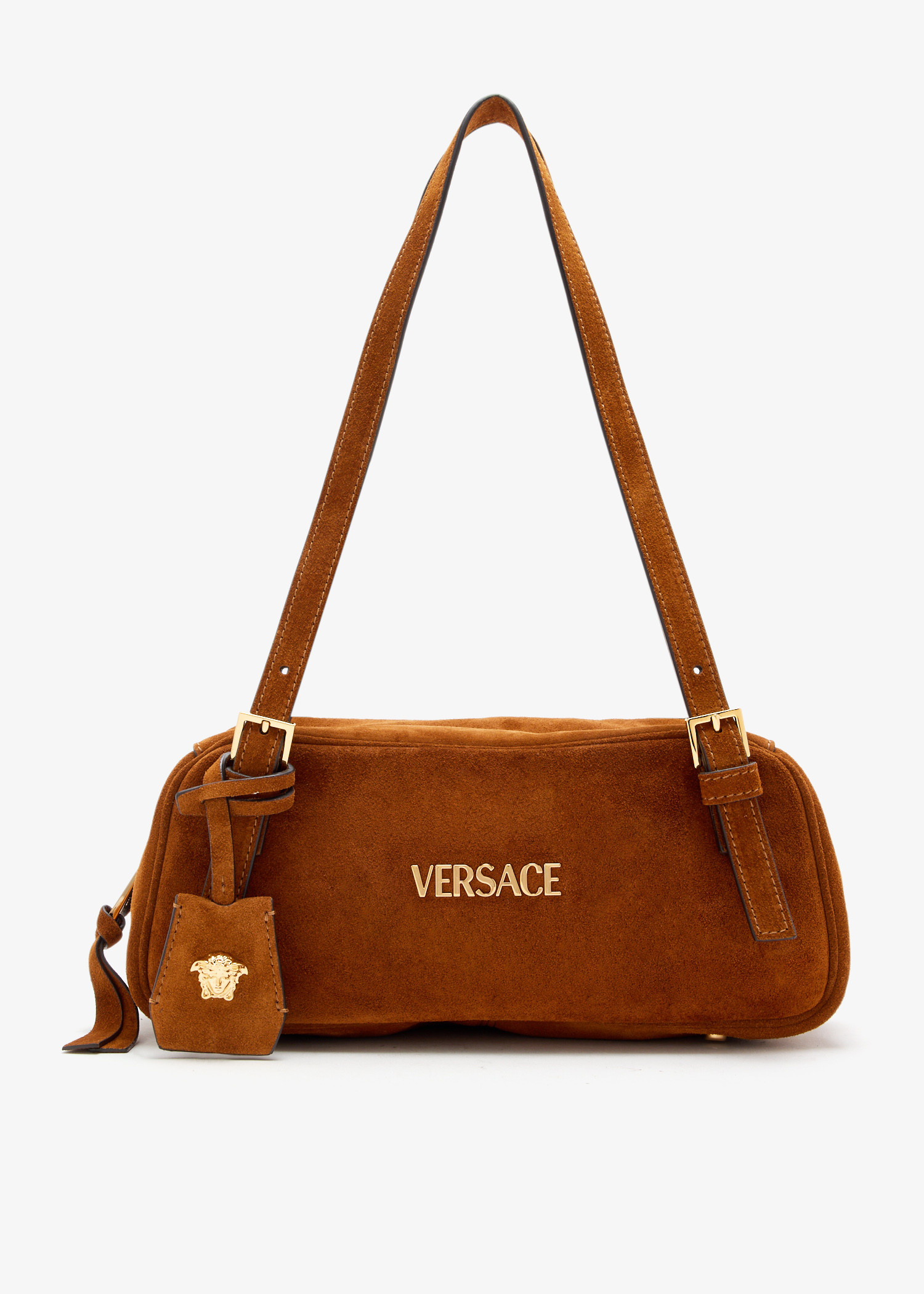 Versace Versace Tag bowling bag for Women - Brown in UAE | Level Shoes