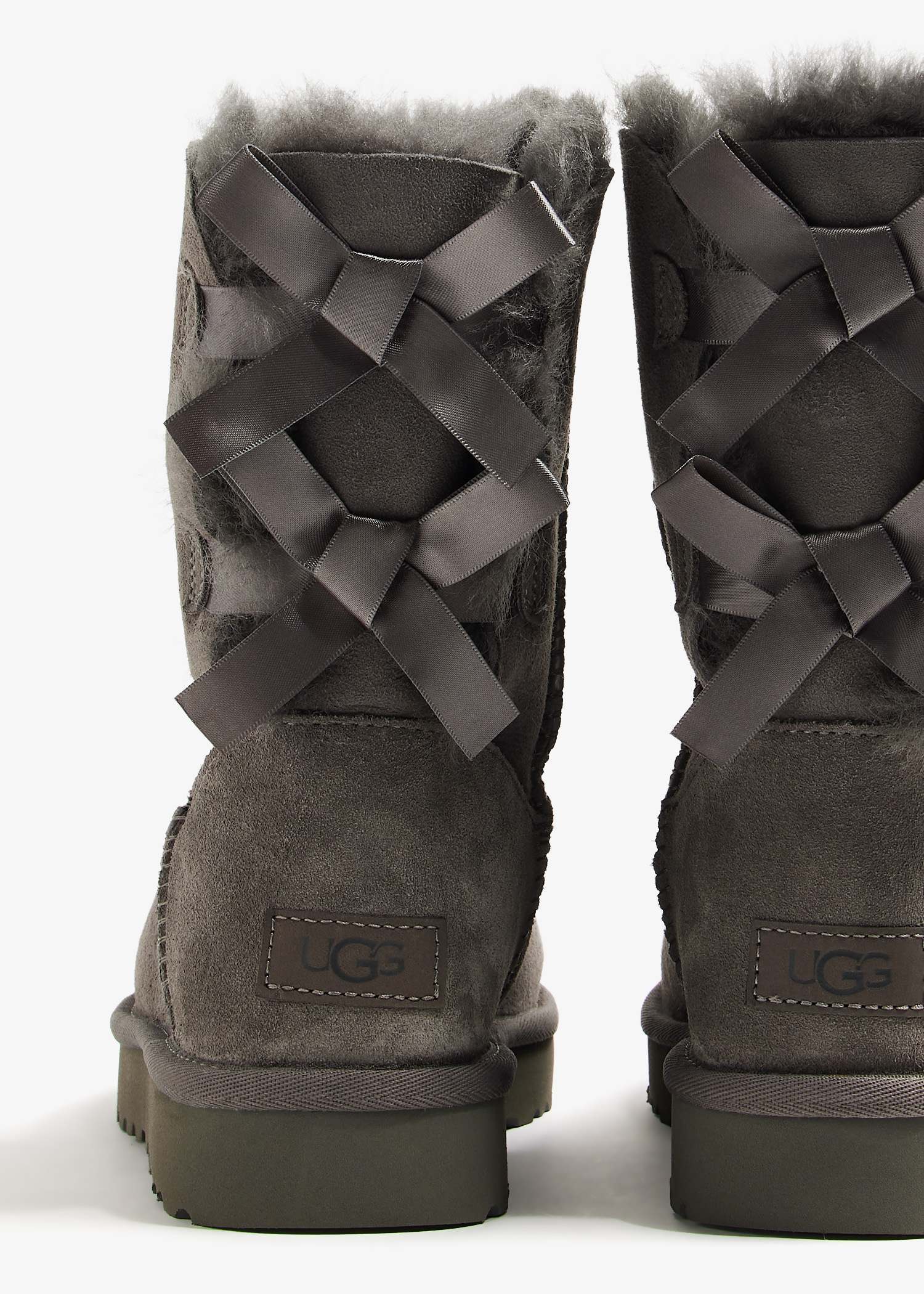 UGG Bailey Bow II boots for Women - Grey in USA | Level Shoes