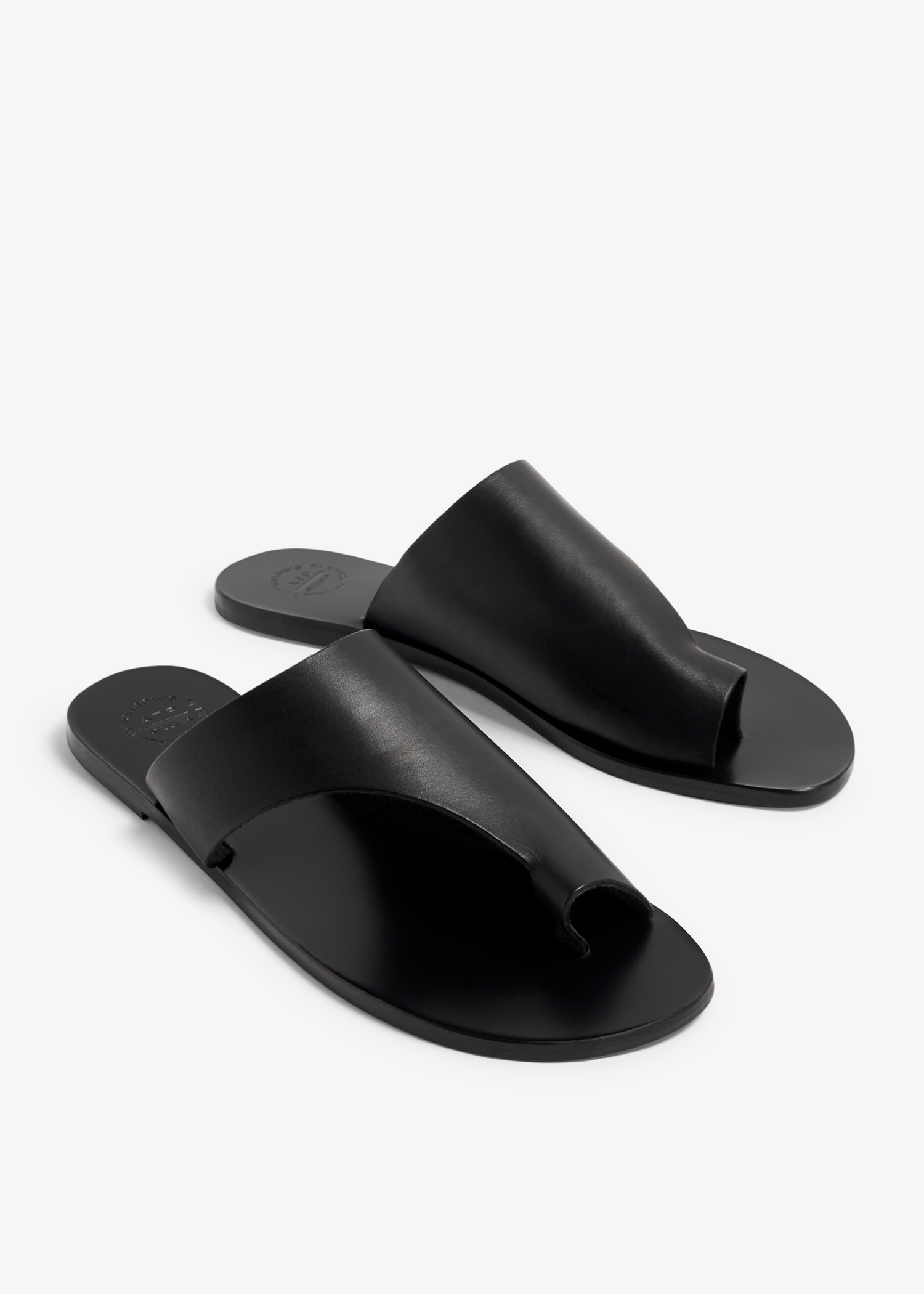 ATP Atelier Rosa leather sandals for Women - Black in KSA | Level