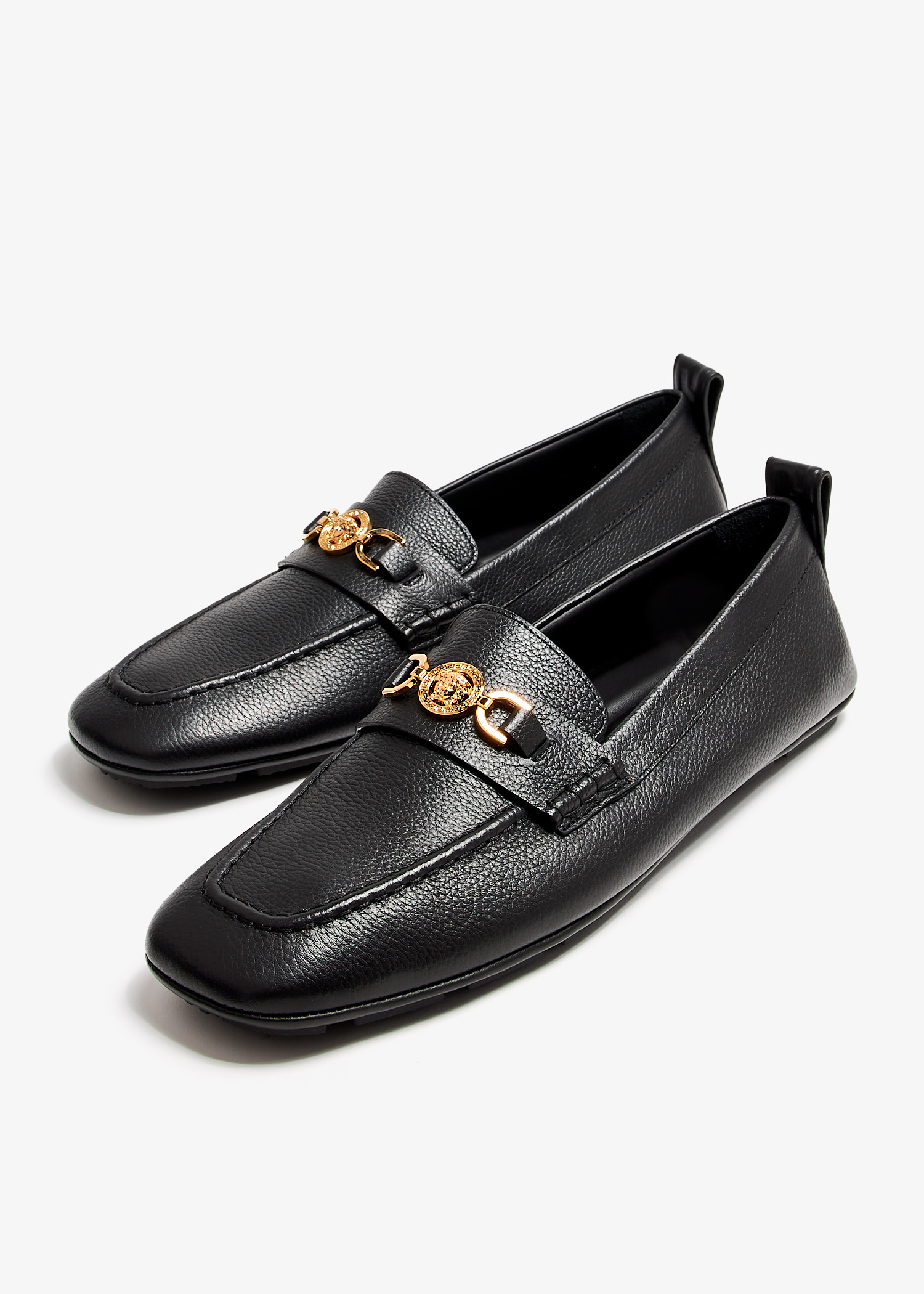 【関税&送料込み】Versace 'Villa Driver' Loafers Versace Villa driver loafers for Men - Black in UAE | Level
