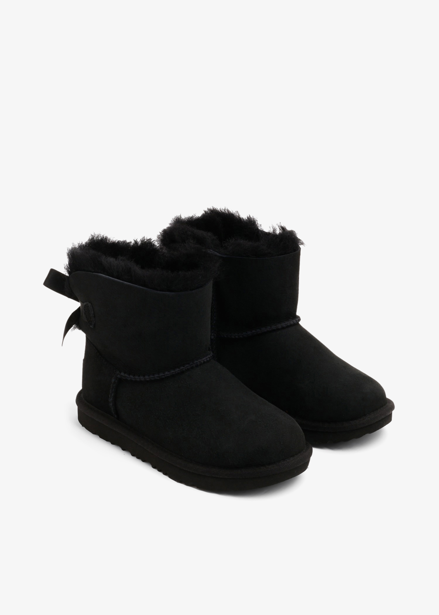 UGG Mini Bailey Bow II boots for Kids Unisex - Black in UAE