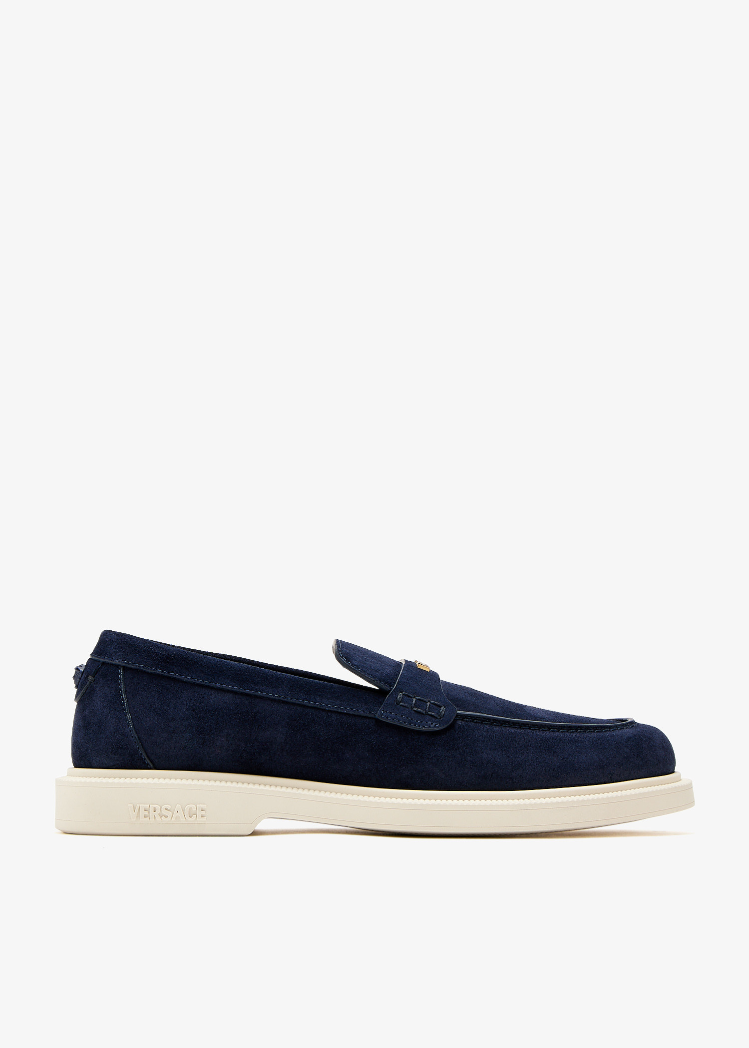 Versace Giuliano suede loafers for Men - Blue in UAE | Level 