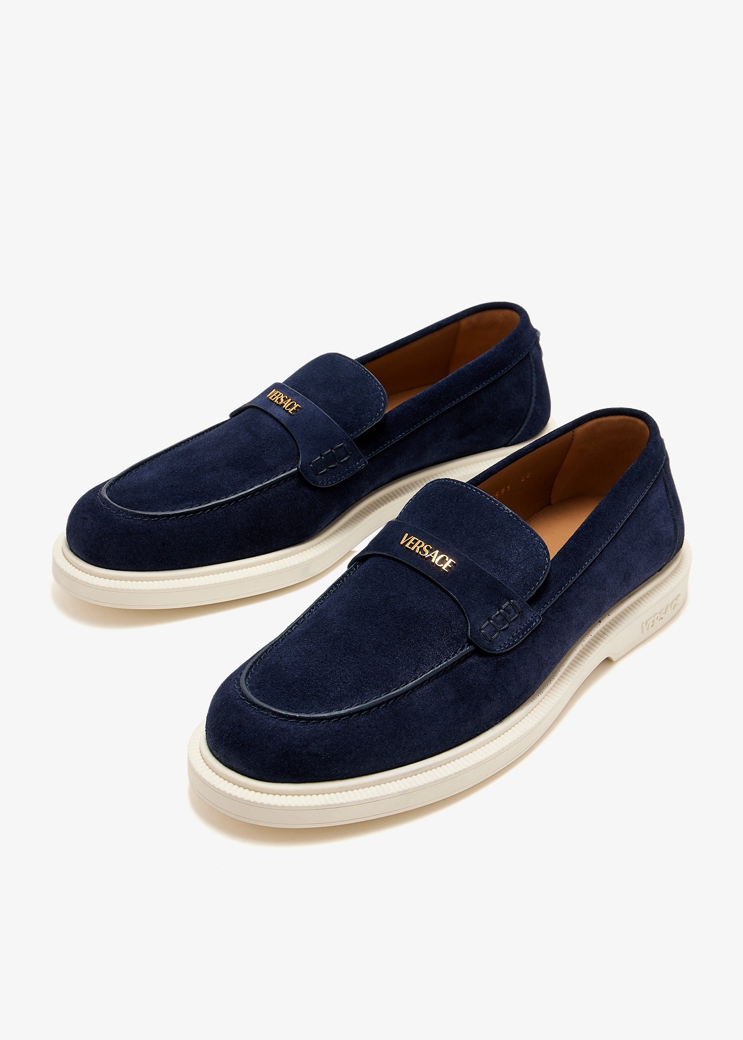 Versace Giuliano suede loafers for Men - Blue in UAE | Level  display picture 3