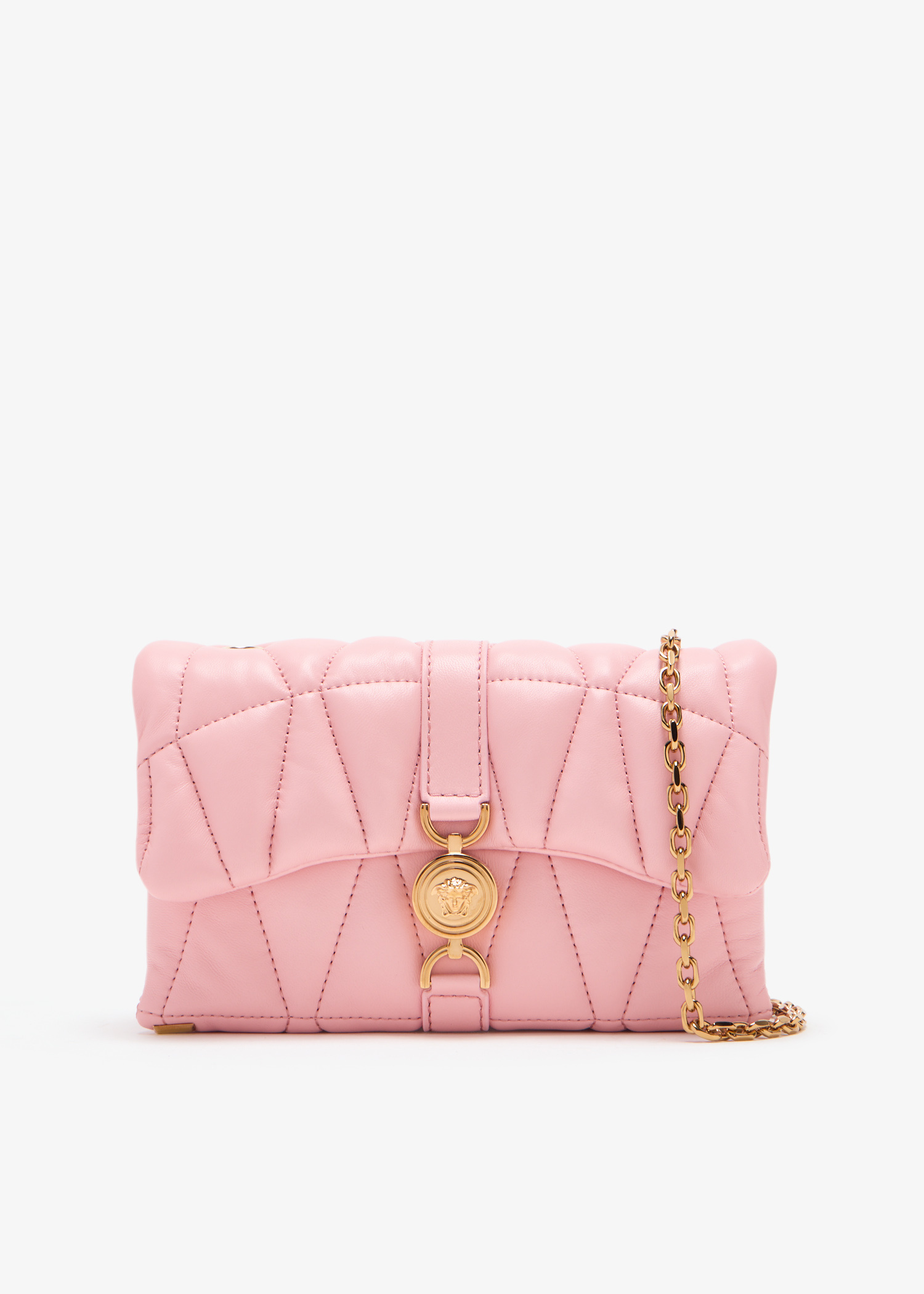 【関税&送料込】Versace Mini Borsa Kleio In Pelle Kleio Quilted Mini Bag | VERSACE US