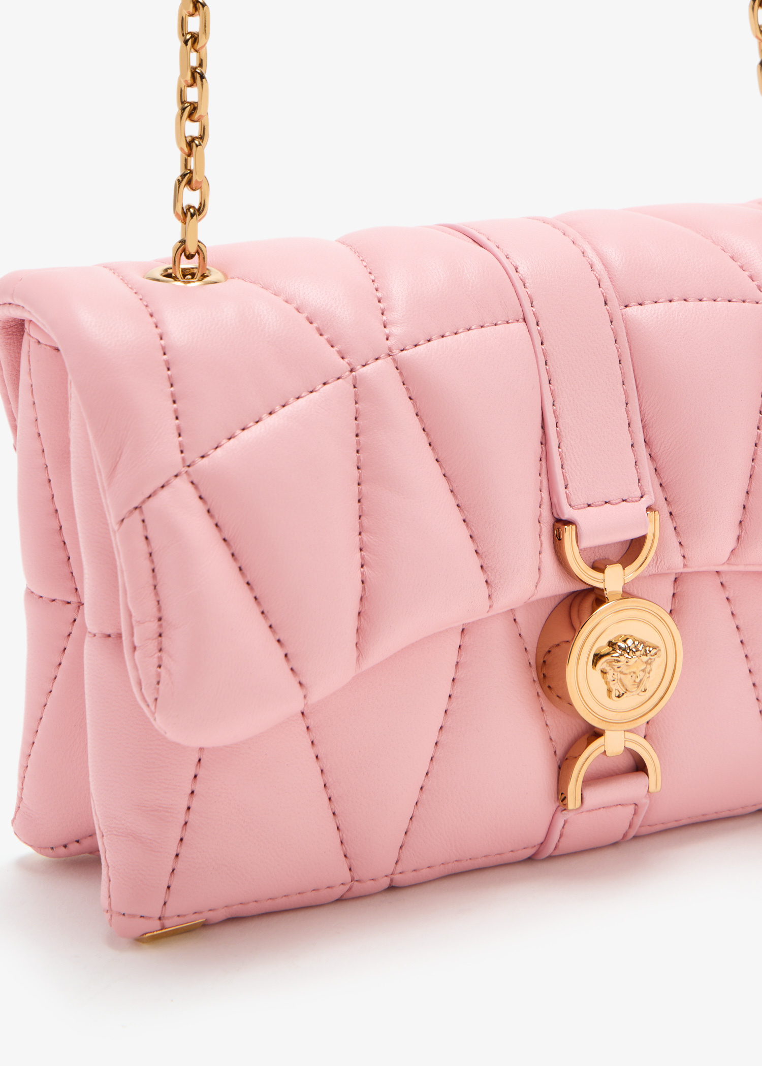 【関税＆送料込み】Versace Mini Lambskin Kleio Bags Kleio Quilted Mini Bag Red | VERSACE